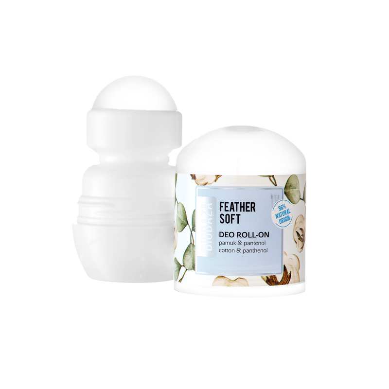 Biobaza Feather Soft Natural Deo Roll-On – Sanfter Deo-Schutz für empfindliche Haut