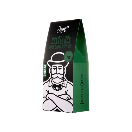 BIOBAZA Gentlemen Sophisticated Beauty Kit – Herren-Geschenkset mit 2-in-1 Duschgel, Deo Roll-On & Intimpflege