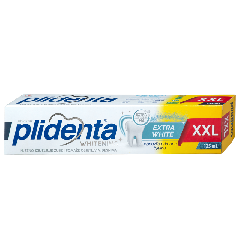 PLIDENTA Extra White Whitening Zahnpasta – Für natürlich weiße Zähne & strahlenden Glanz