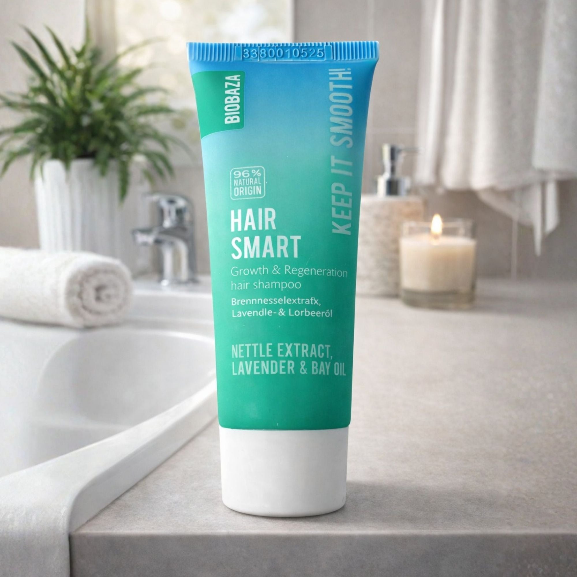 BIOBAZA Hair Smart Shampoo – Shampoo für Haarwachstum, Regeneration & mehr Volumen
