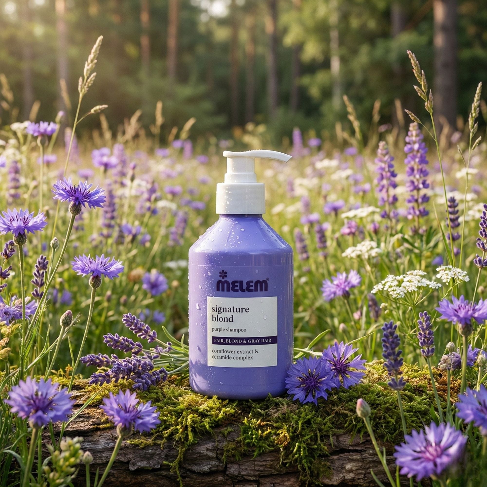 Melem Hair Signature Blond Shampoo – Pflegeshampoo für blondes & aufgehelltes Haar mit Farbschutz