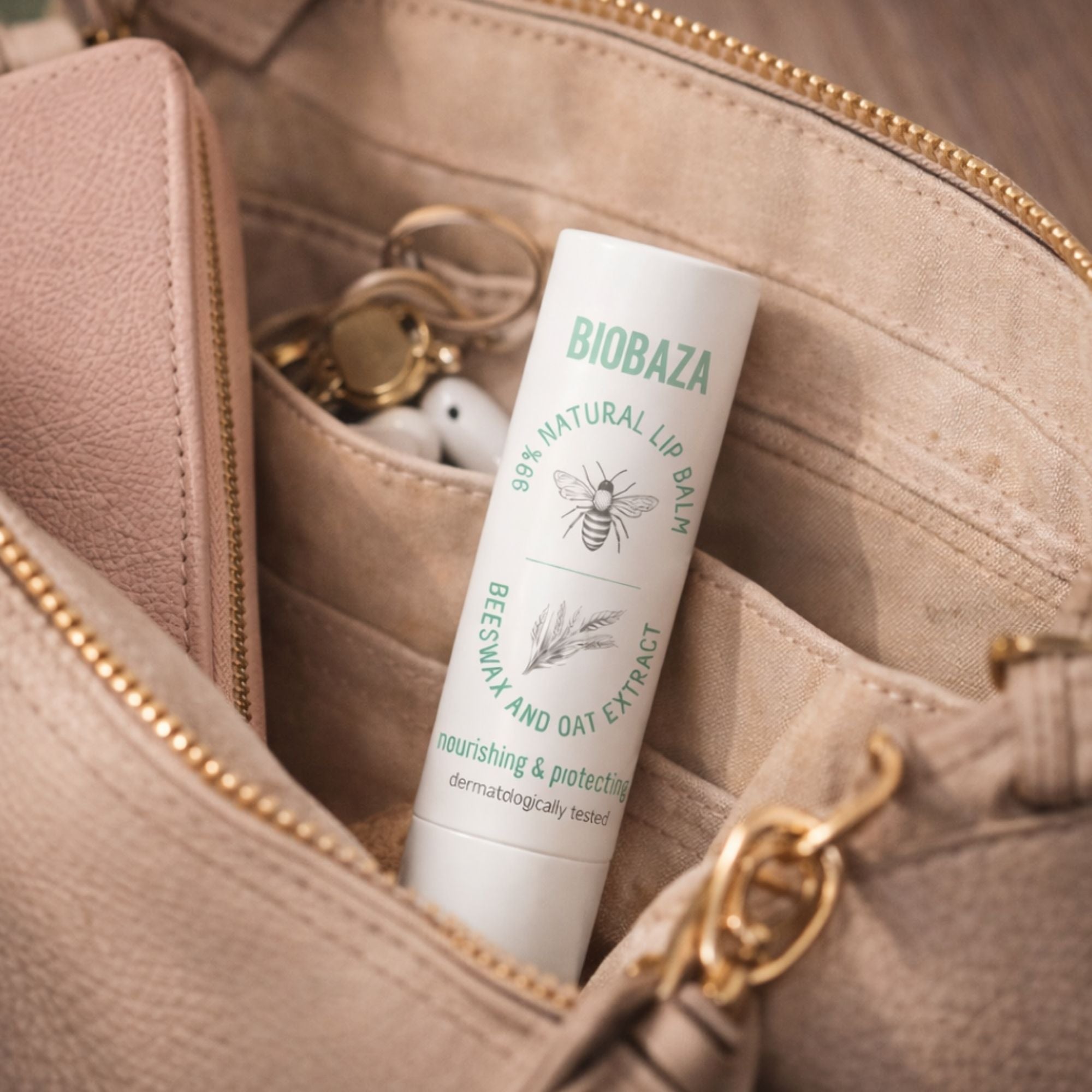 Bees & Oats Lippenbalsam – Pflegender Honig-Lippenbalsam für trockene Lippen
