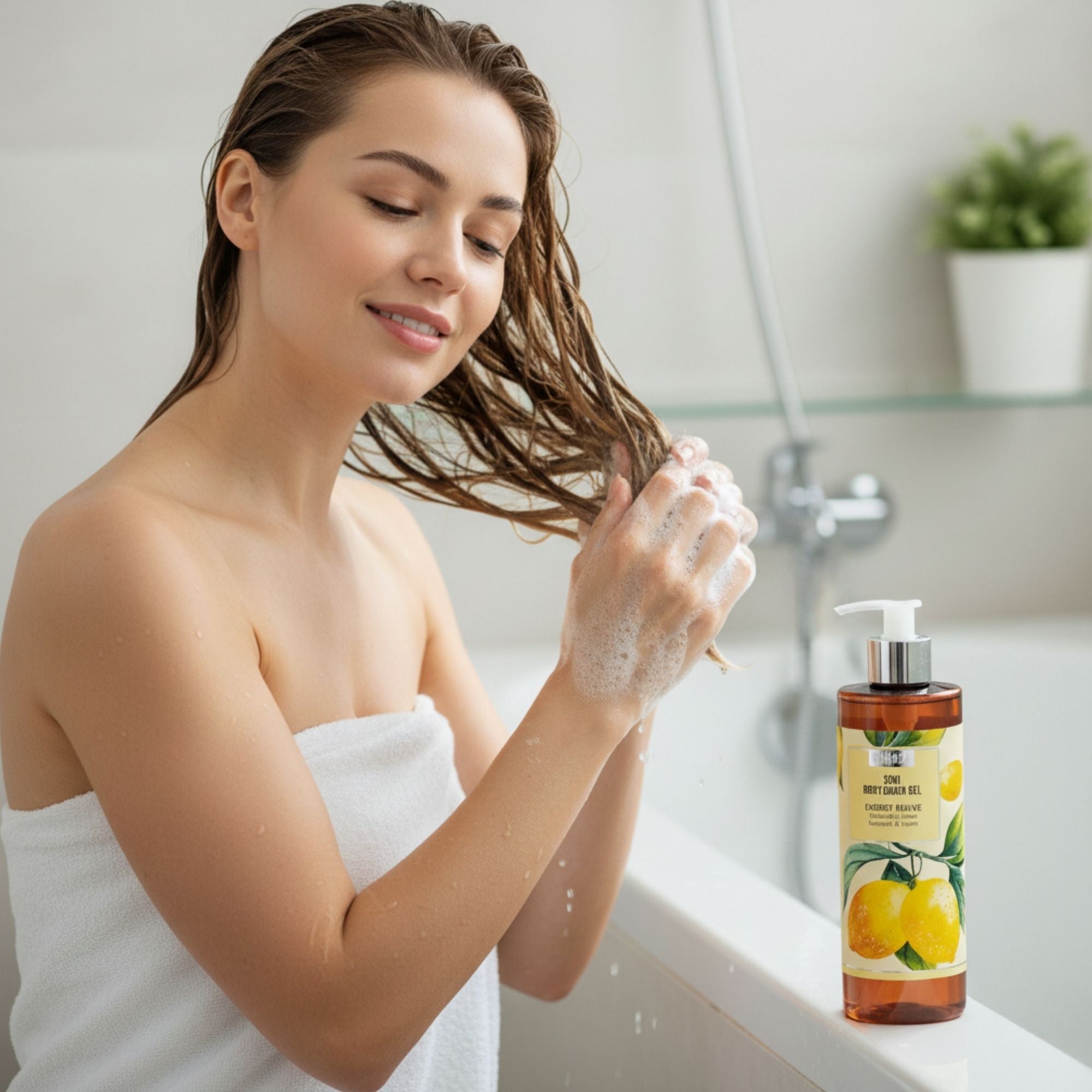 Biobaza 3in1 Body & Hair Energy Revive – Belebendes Duschgel & Shampoo für Körper, Haar & Gesicht