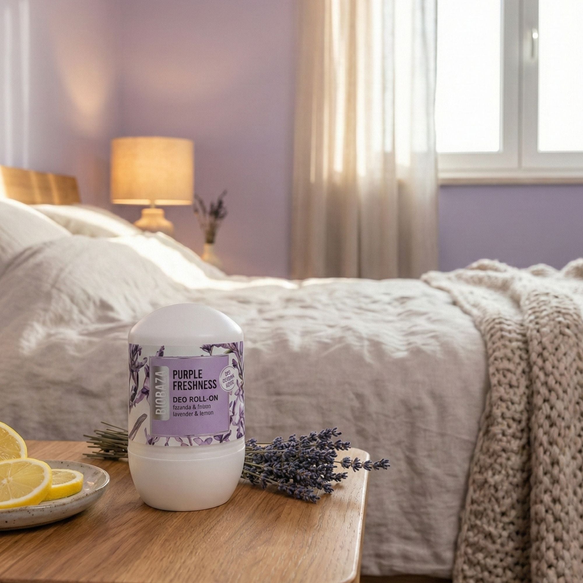 Biobaza Purple Freshness Natural Deo Roll-On – Natürliches Deo mit Lavendel & Bergamotte