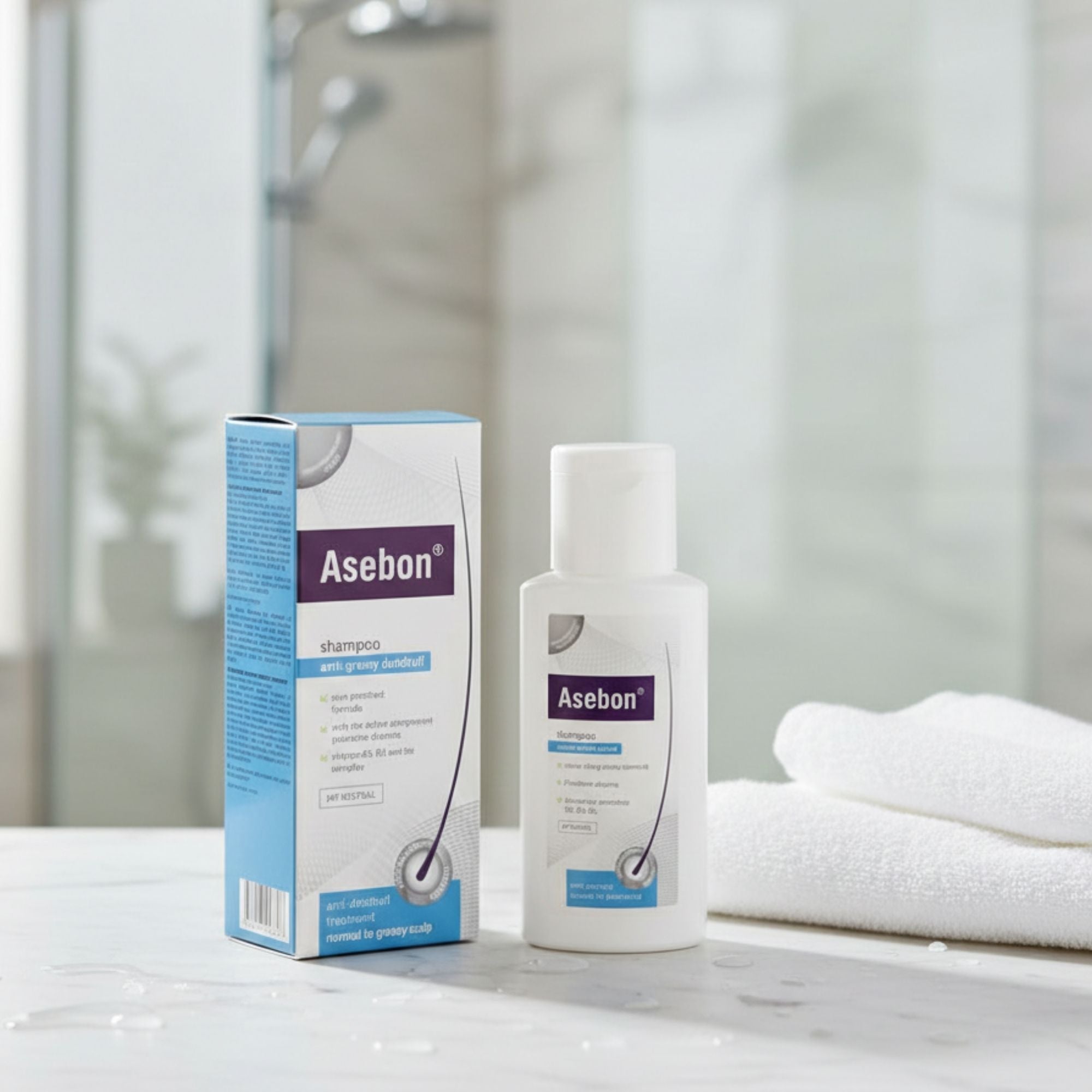 Asebon Anti-Schuppen-Shampoo für fettige Kopfhaut – Gegen Schuppen & überschüssigen Talg