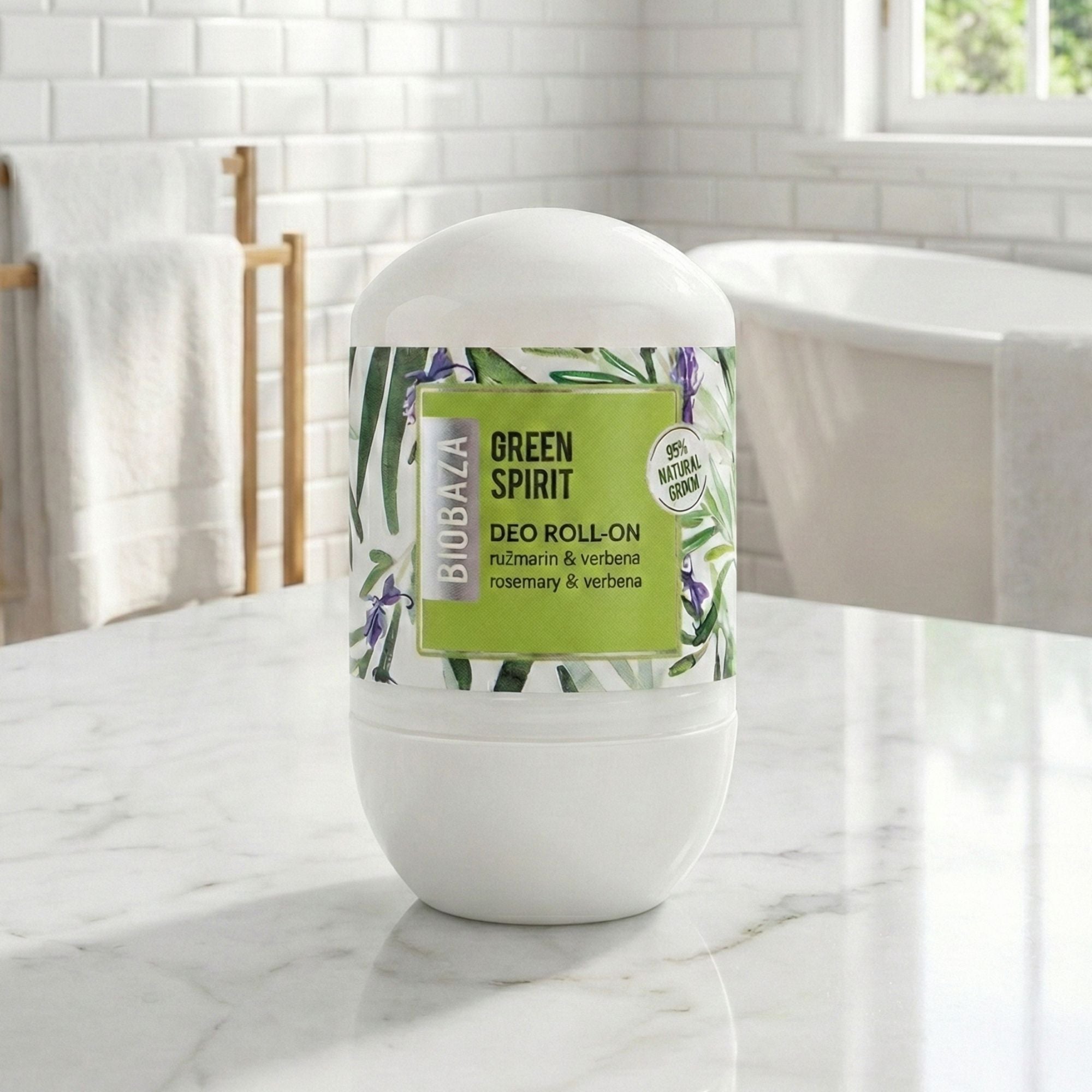 Biobaza Green Spirit Deo Roll-On – Natürliches Deo ohne Aluminium für langanhaltende Frische