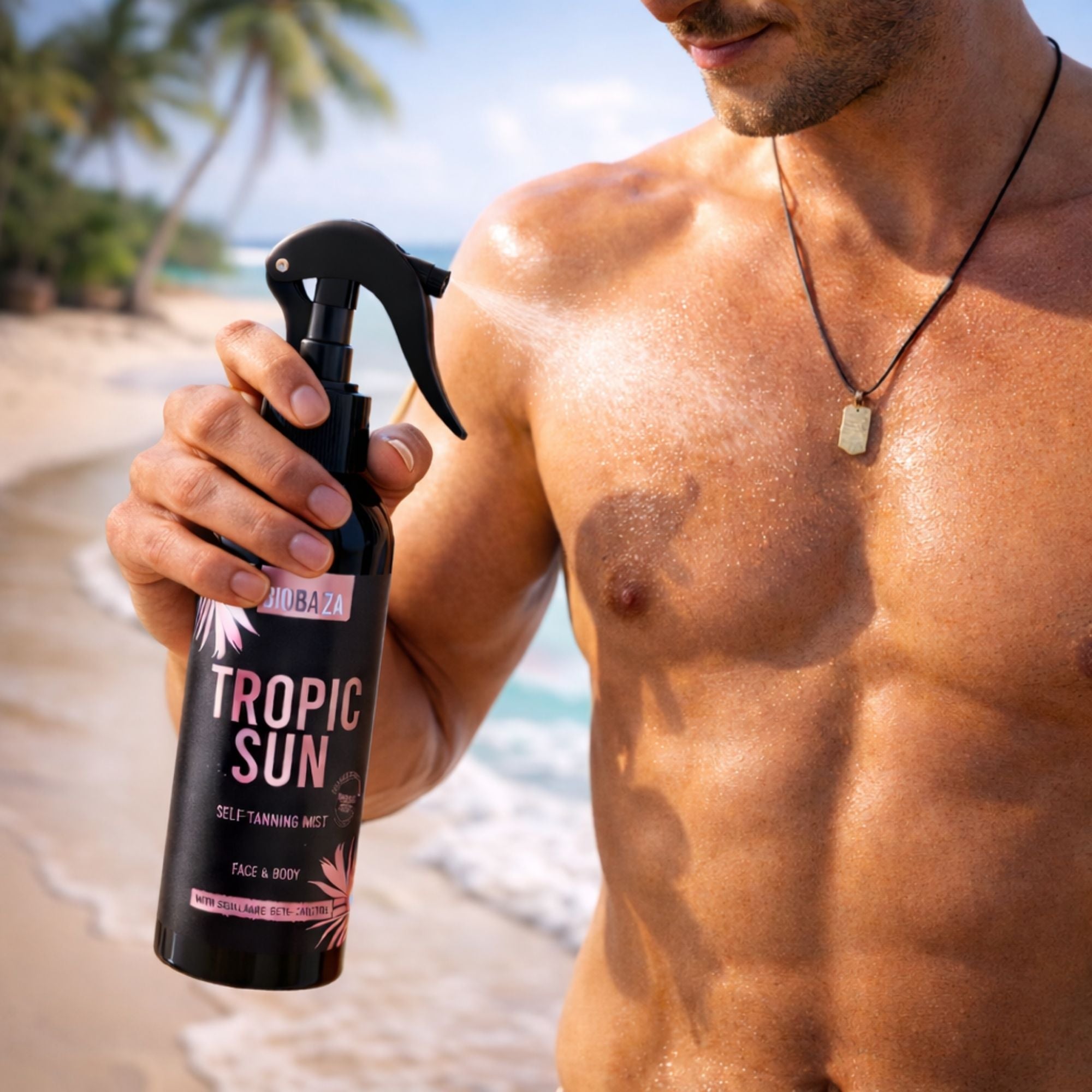 Biobaza Tropic Sun Selbstbräunungsspray – Natürliche Sommerbräune ohne Sonne
