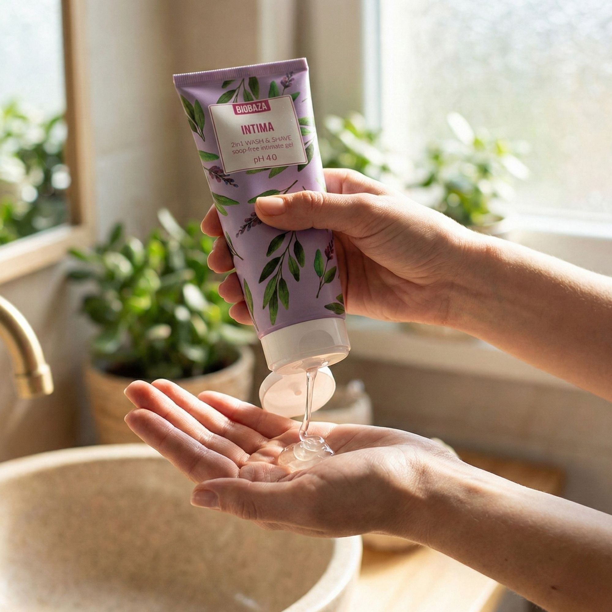 Biobaza 2-in-1 Wash & Shave Intim-Gel – Sanfte Intimpflege & Rasur für empfindliche Haut