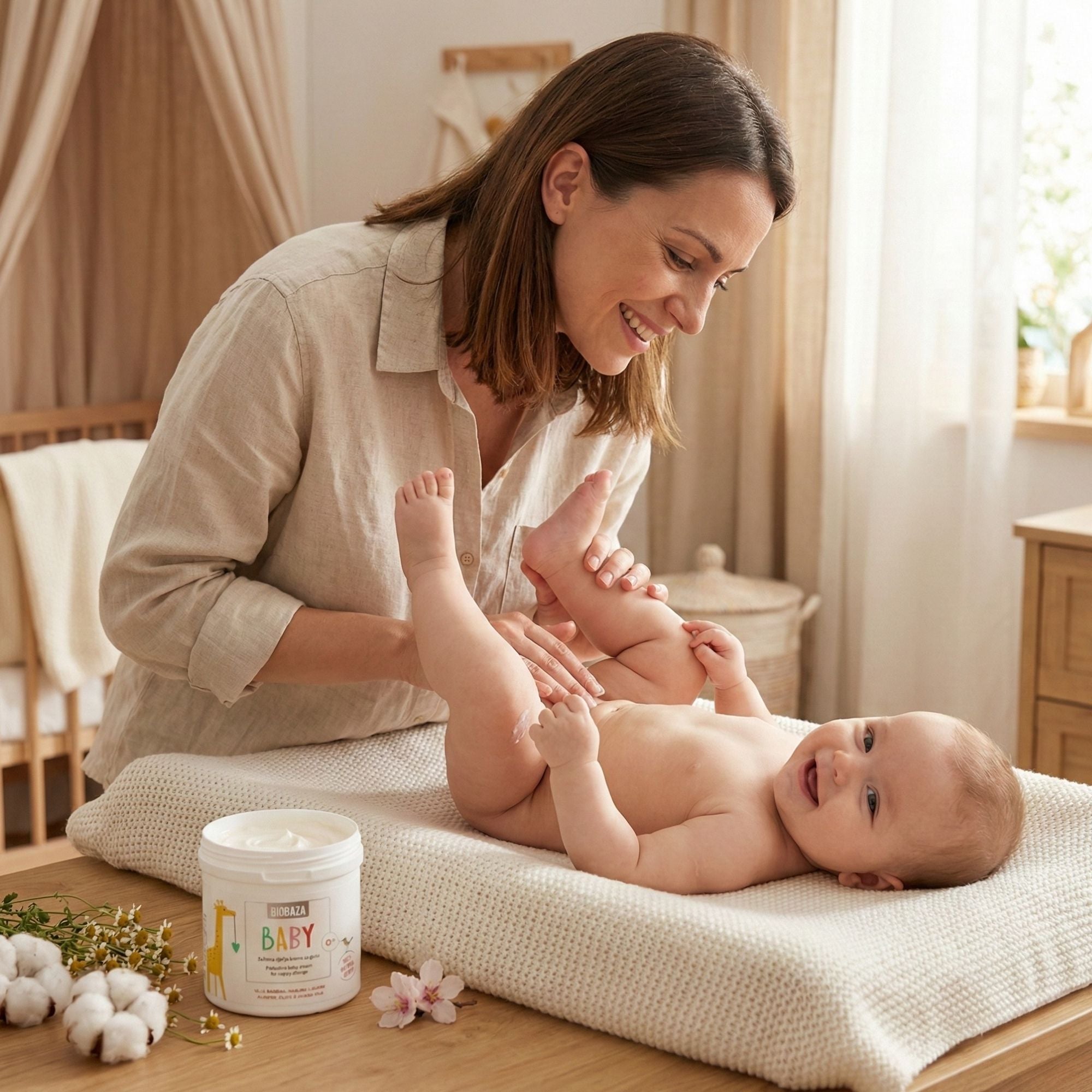 BIOBAZA Baby Protective Cream – Pflegende Windelcreme für empfindliche Babyhaut