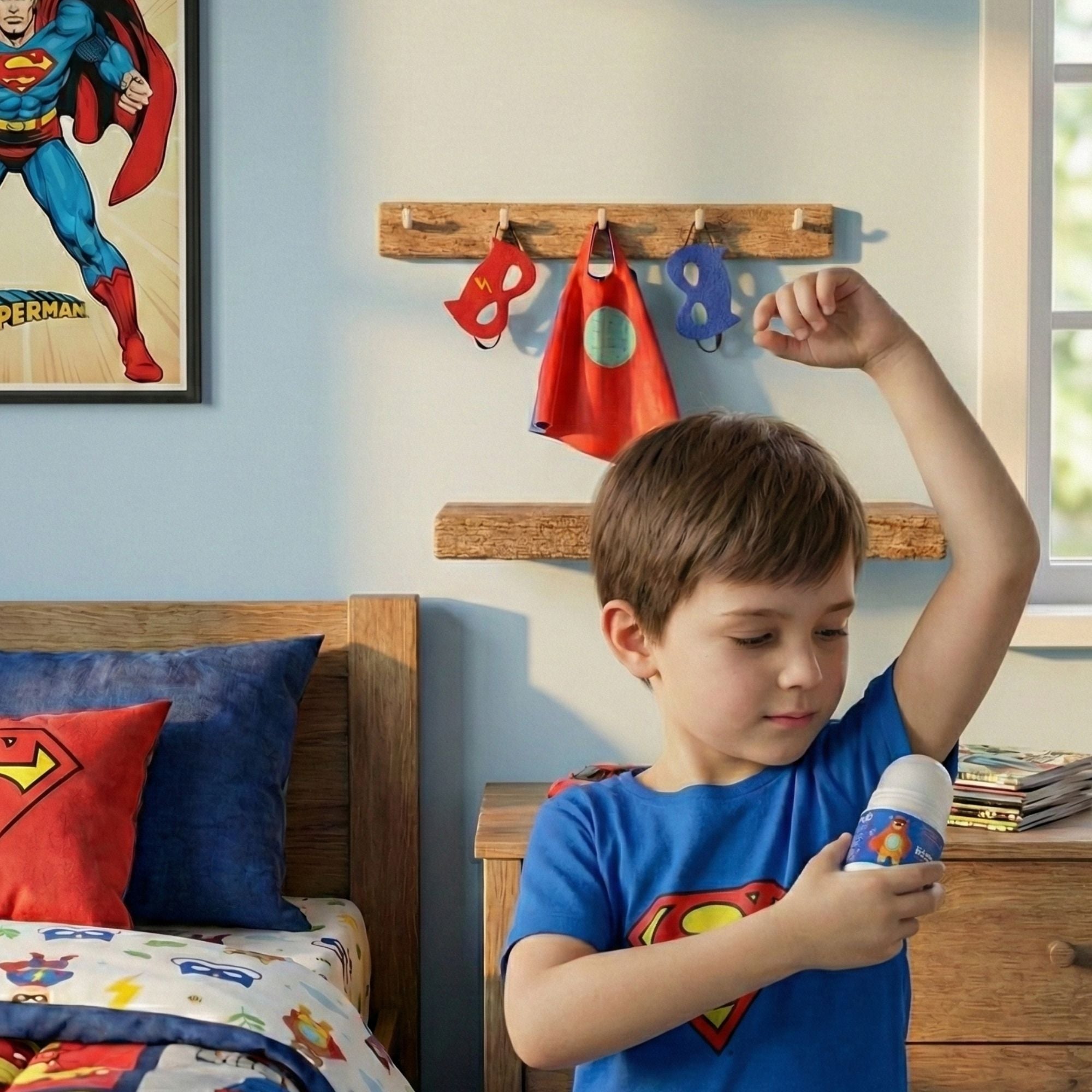 Biobaza Action Hero Kids Deo Roll-On – Natürliches Kinder-Deodorant ohne Aluminium