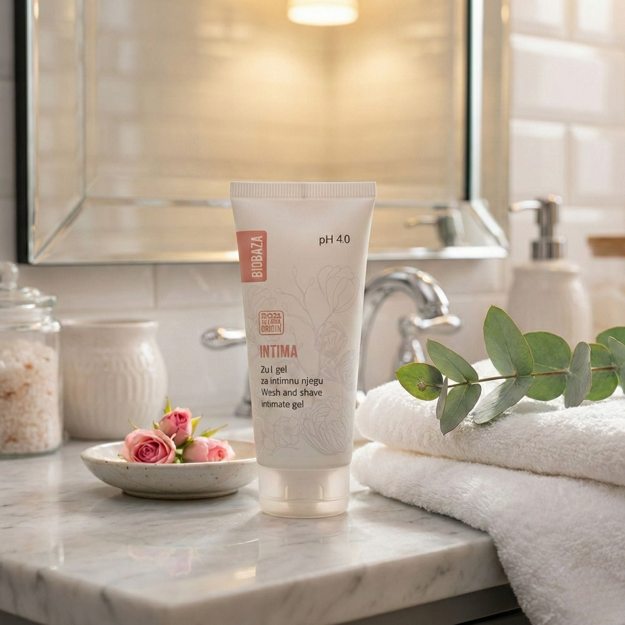 Biobaza Intima Wash & Shave Gel – 2in1 Intim-Waschgel & Rasiergel für empfindliche Haut