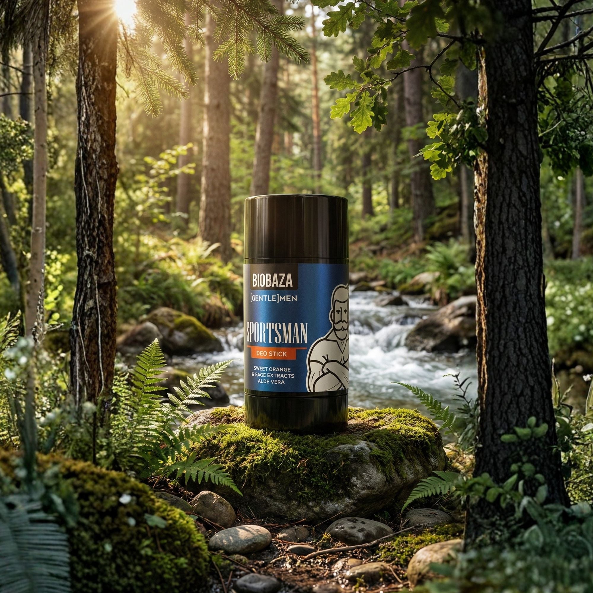Biobaza Men Deo-Stick Sportsmen – Aluminiumfreier Deo-Schutz für aktive Männer