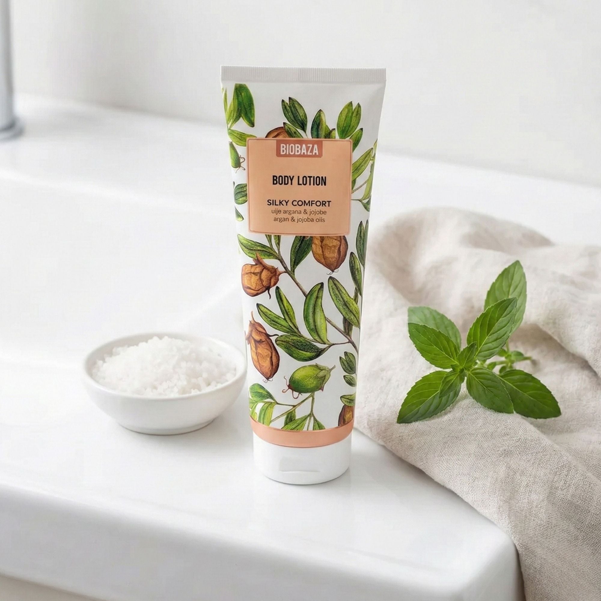 Biobaza Comfort Body Lotion – Pflegende Körperlotion mit Argan- & Jojobaöl