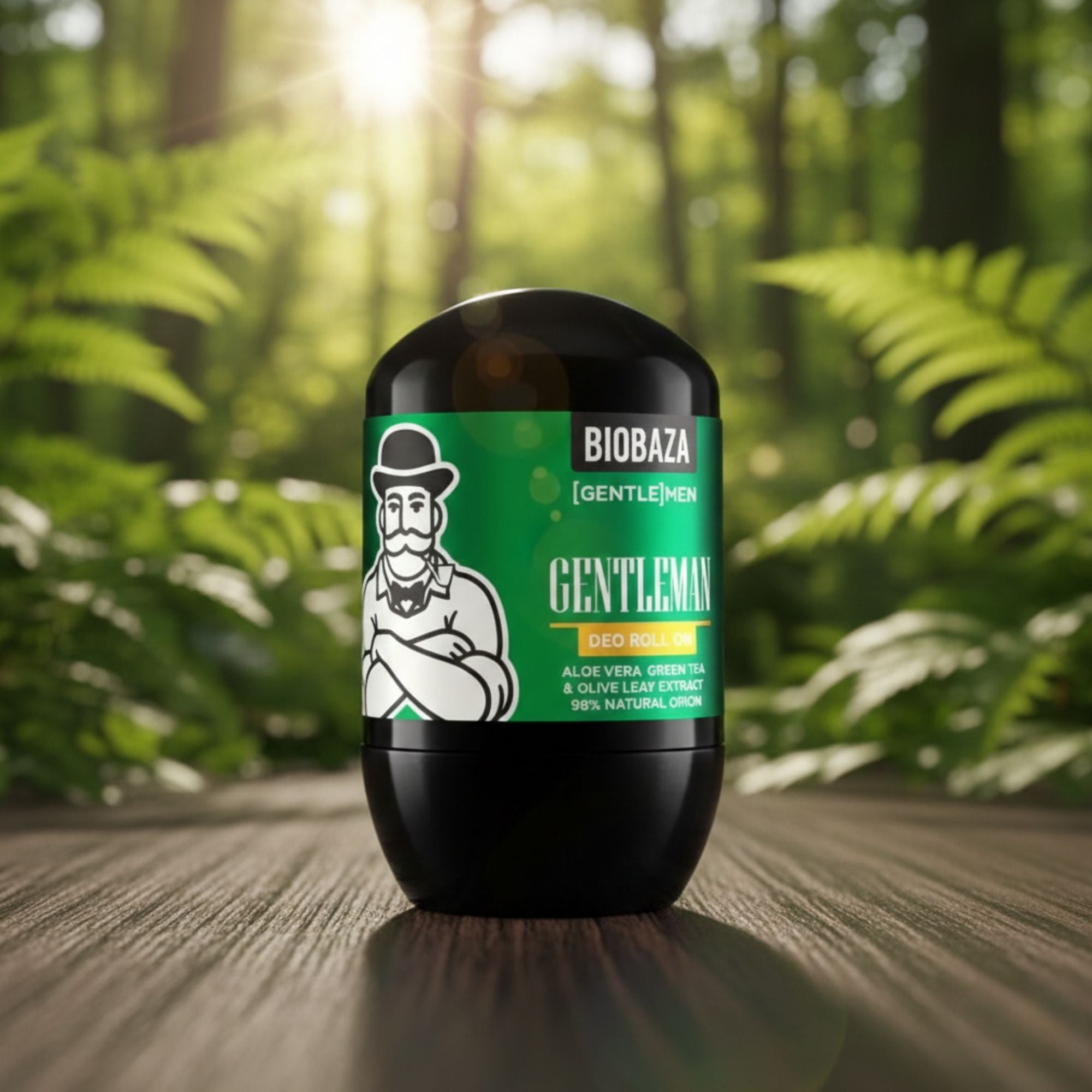 Biobaza Gentleman Natural Deo Roll-On – Aluminiumfreier Deo-Schutz für moderne Männer