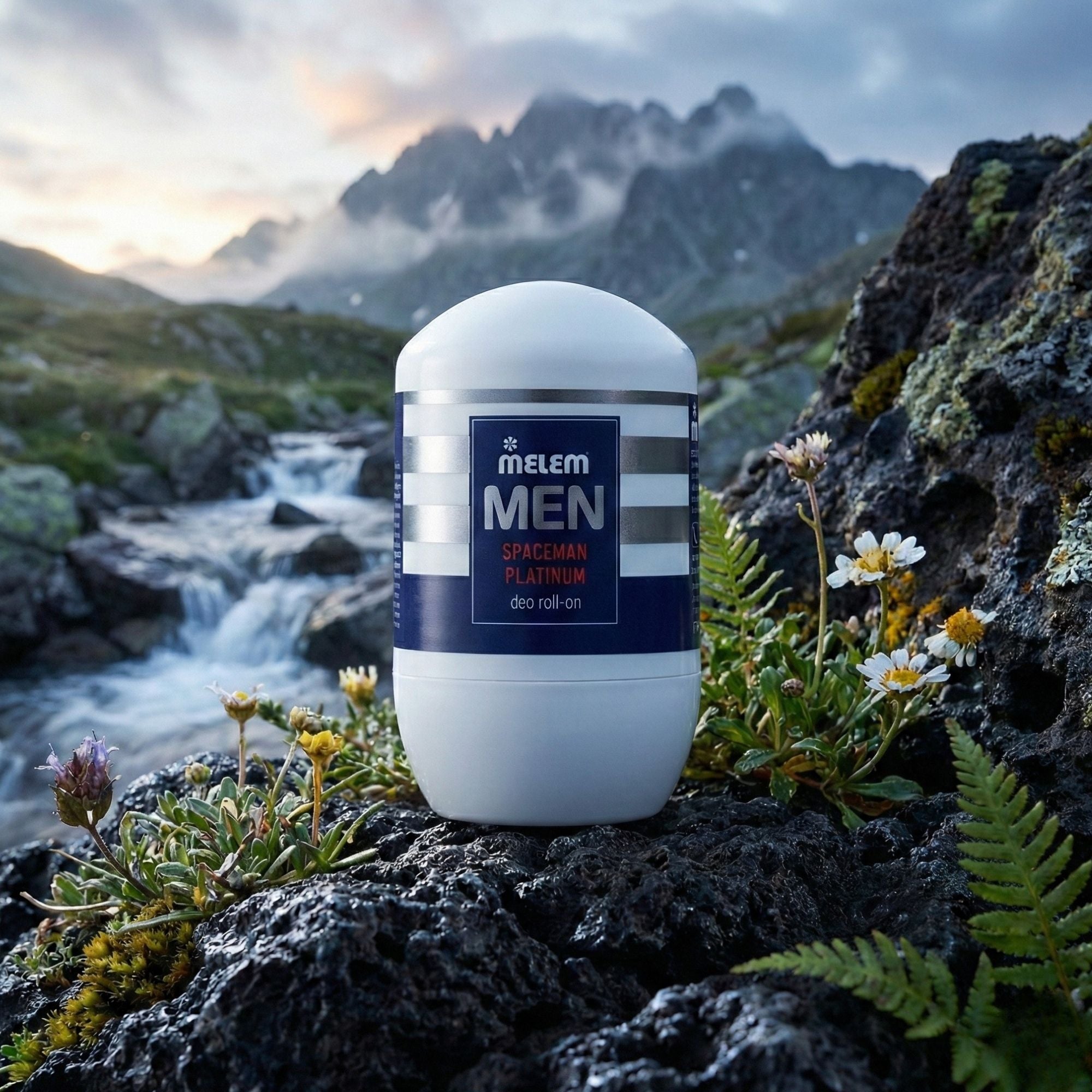 Melem Men Deo Roll-On Spaceman Platinum – Herren-Deodorant mit intensivem Platinum-Duft