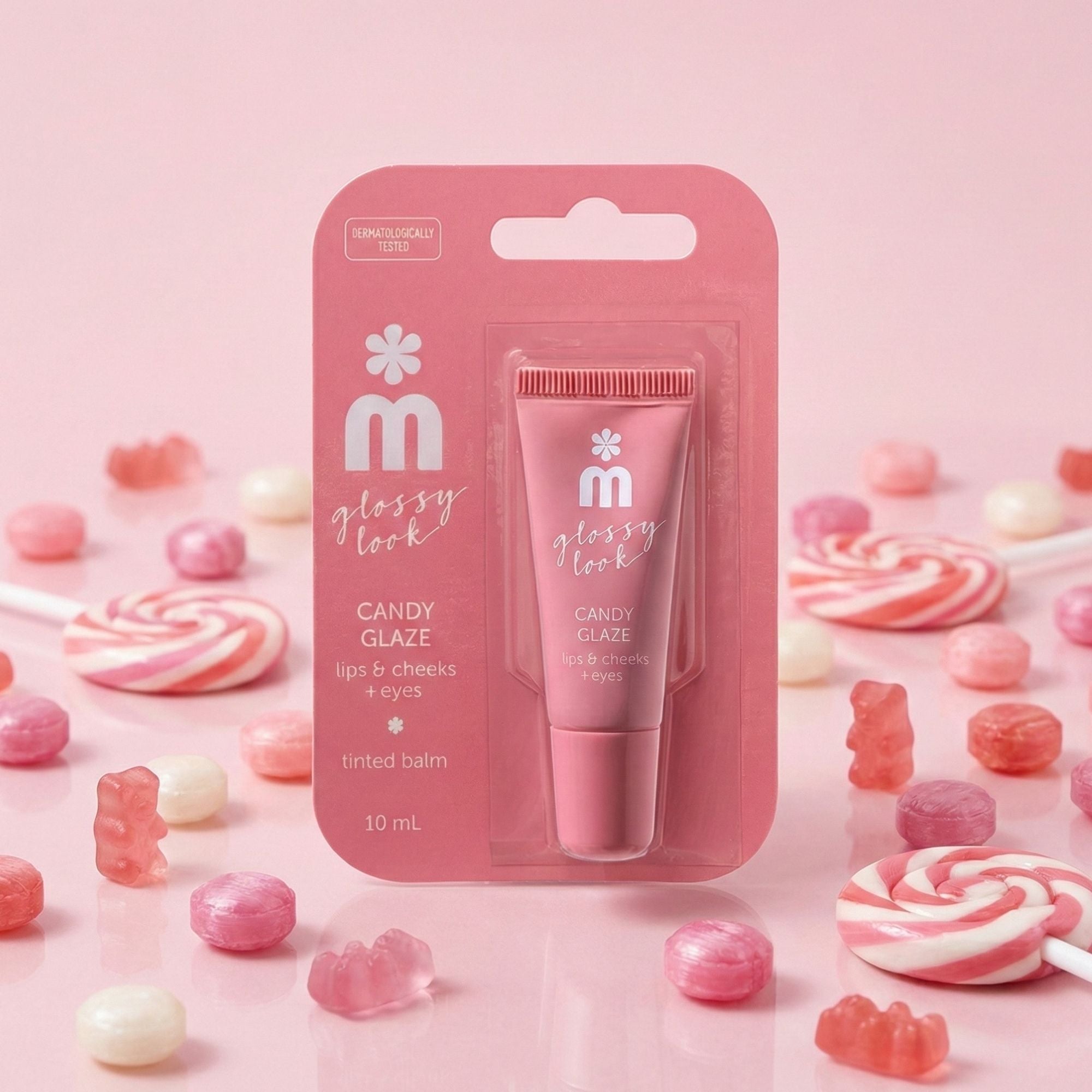 Melem Glossy-Look-Balsam für Lippen, Wangen & Augenlider – Getönter 3-in-1 Beauty Balm mit natürlichem Glow