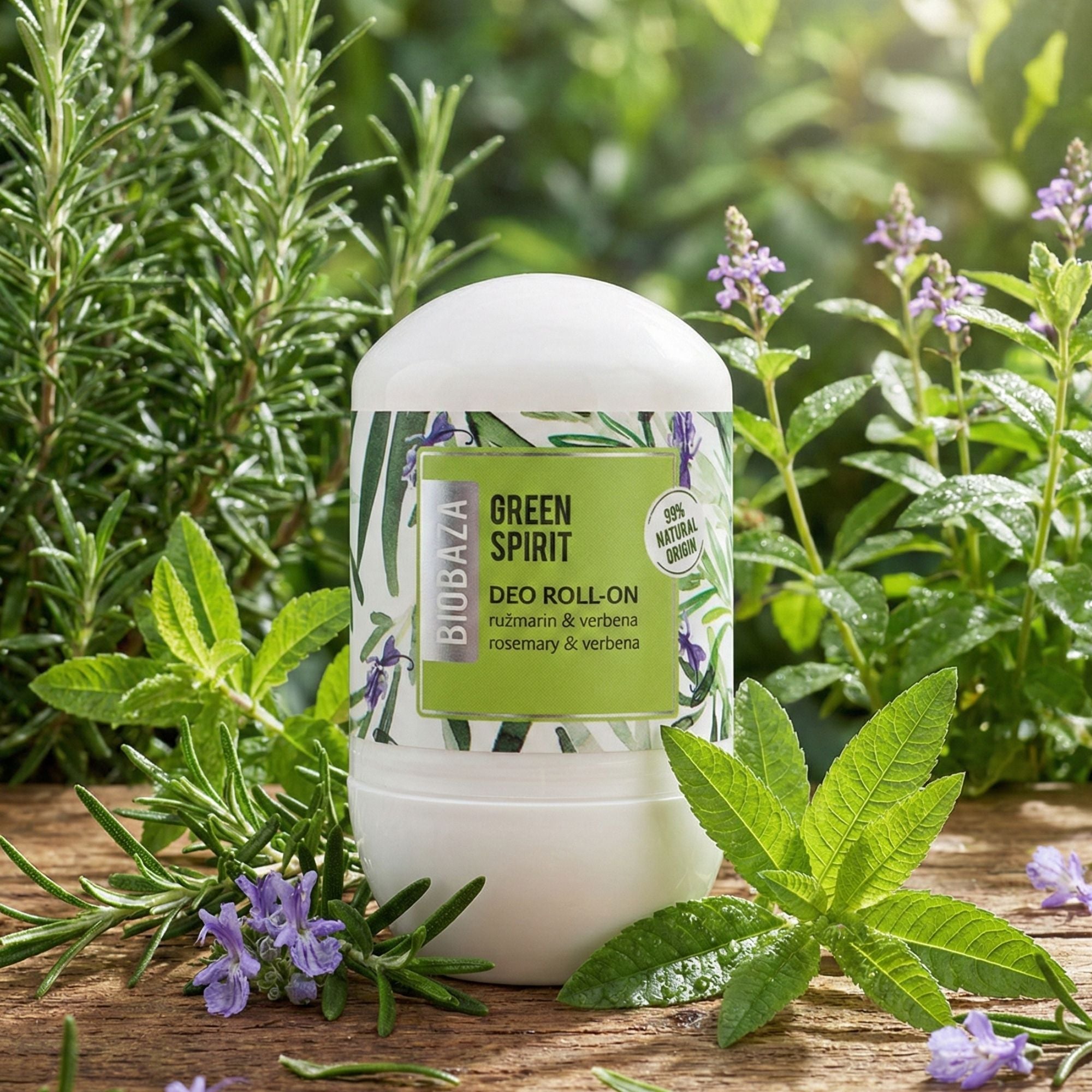 Biobaza Green Spirit Deo Roll-On – Natürliches Deo ohne Aluminium für langanhaltende Frische