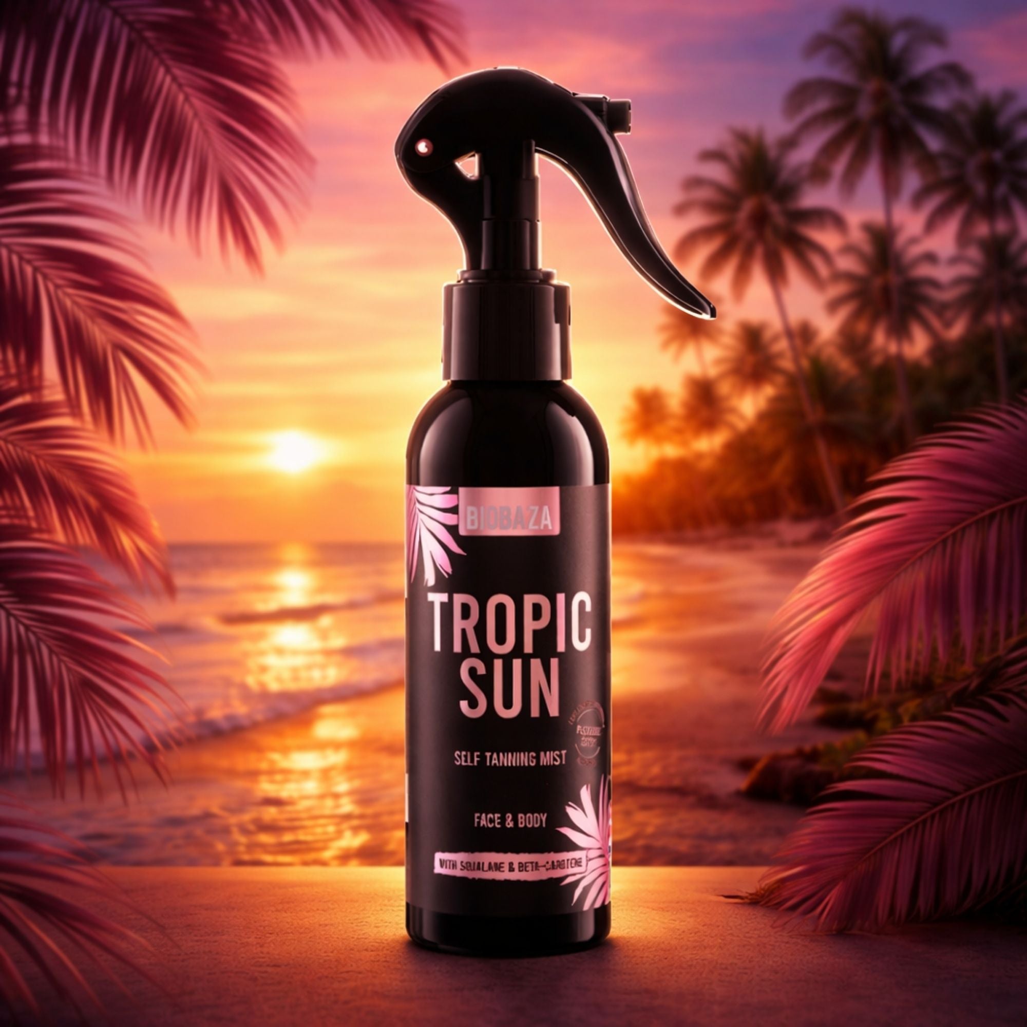 Biobaza Tropic Sun Selbstbräunungsspray – Natürliche Sommerbräune ohne Sonne
