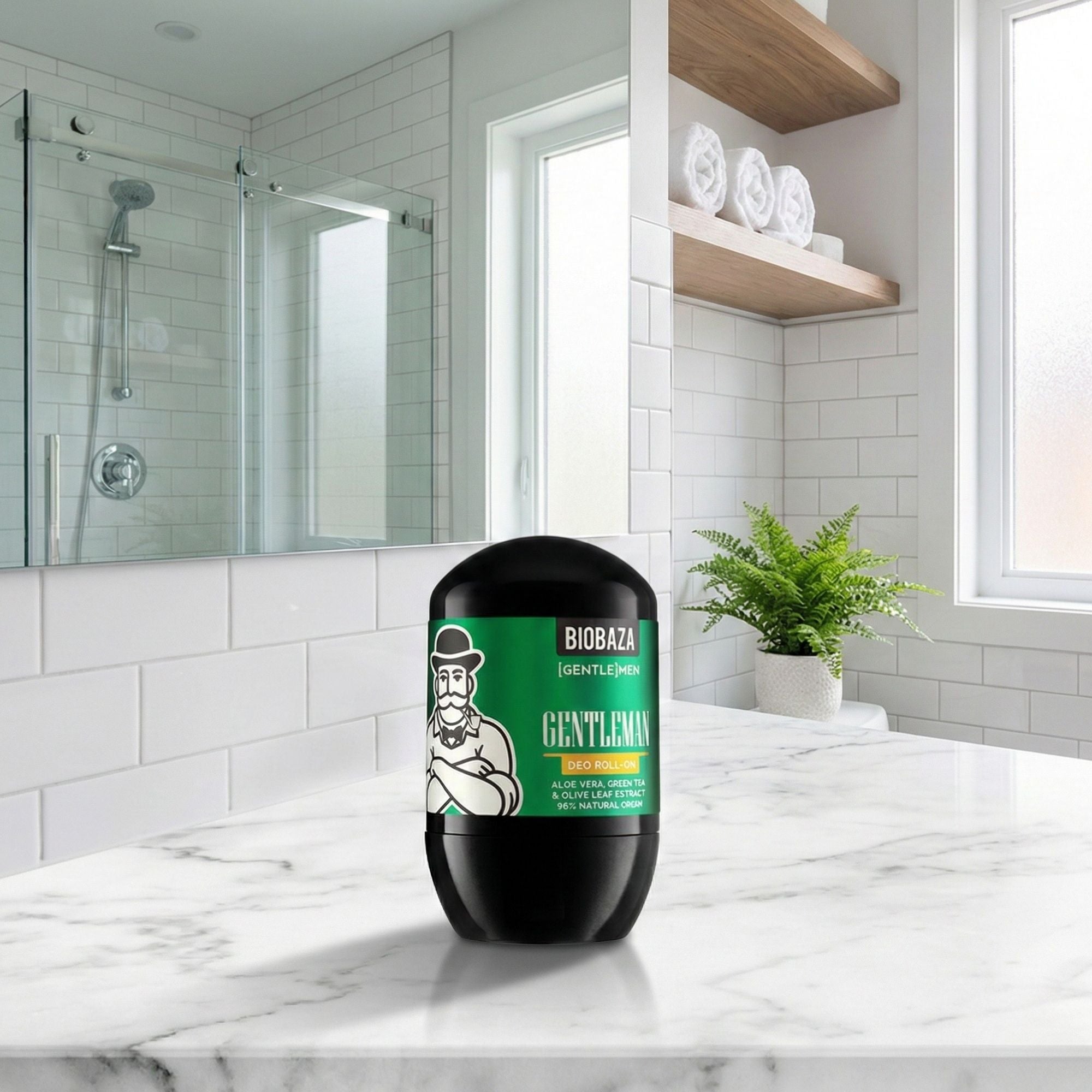 Biobaza Gentleman Natural Deo Roll-On – Aluminiumfreier Deo-Schutz für moderne Männer