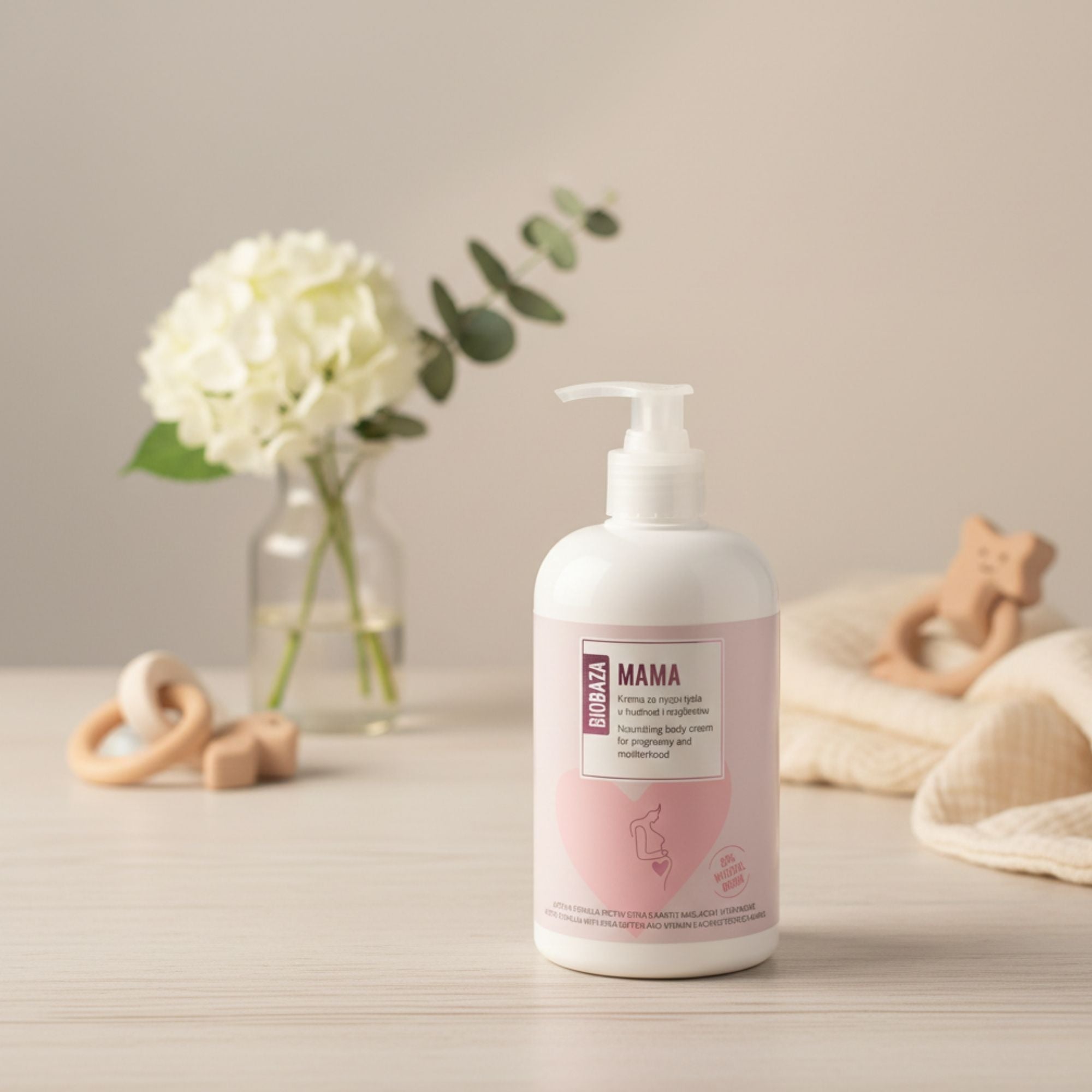 Biobaza Mama Supernourishing Body Cream – Reichhaltige Körpercreme für Schwangerschaft & empfindliche Haut