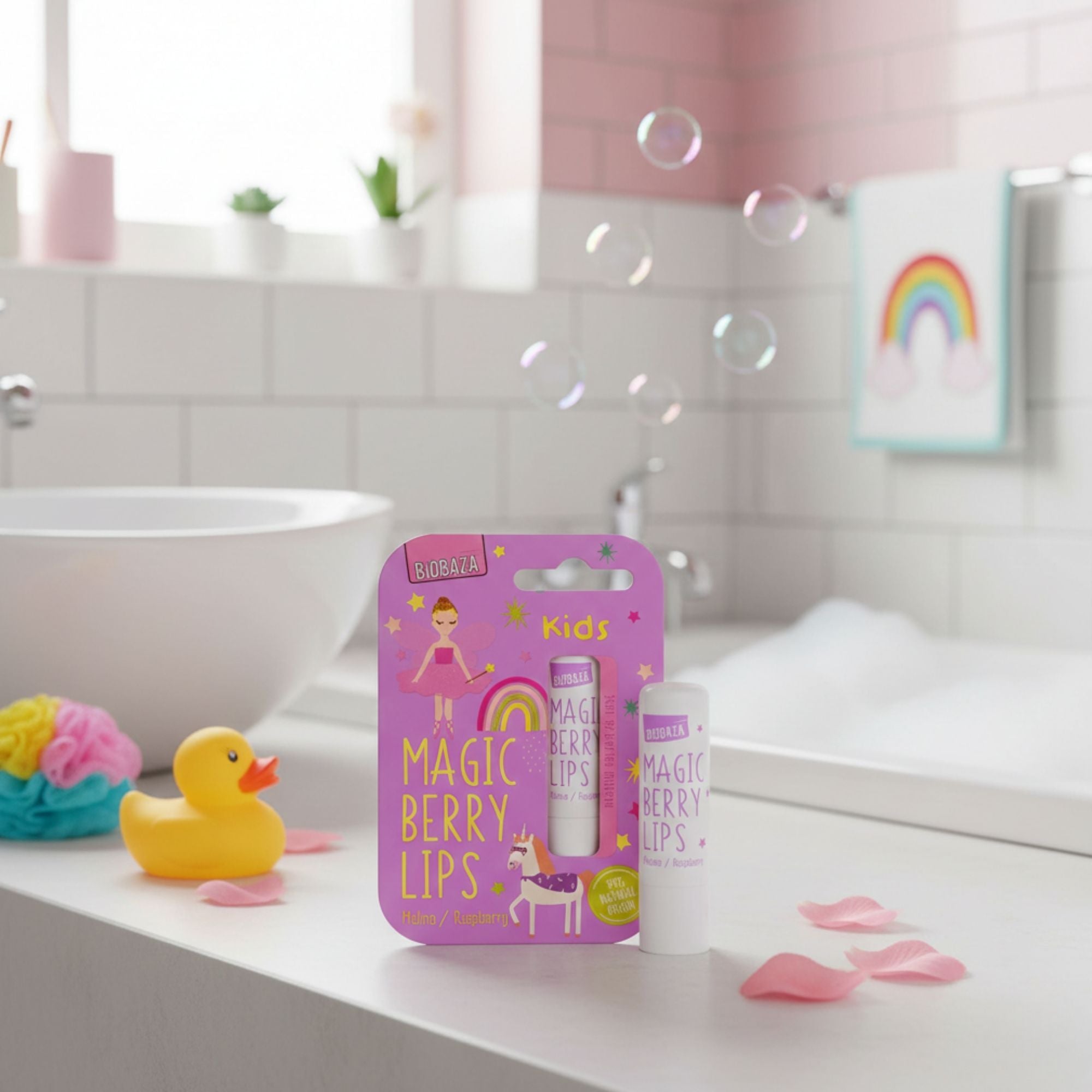 Biobaza Bee Balm Kids Berry Lips – Natürlicher Lippenbalsam mit Beerengeschmack für Kinder