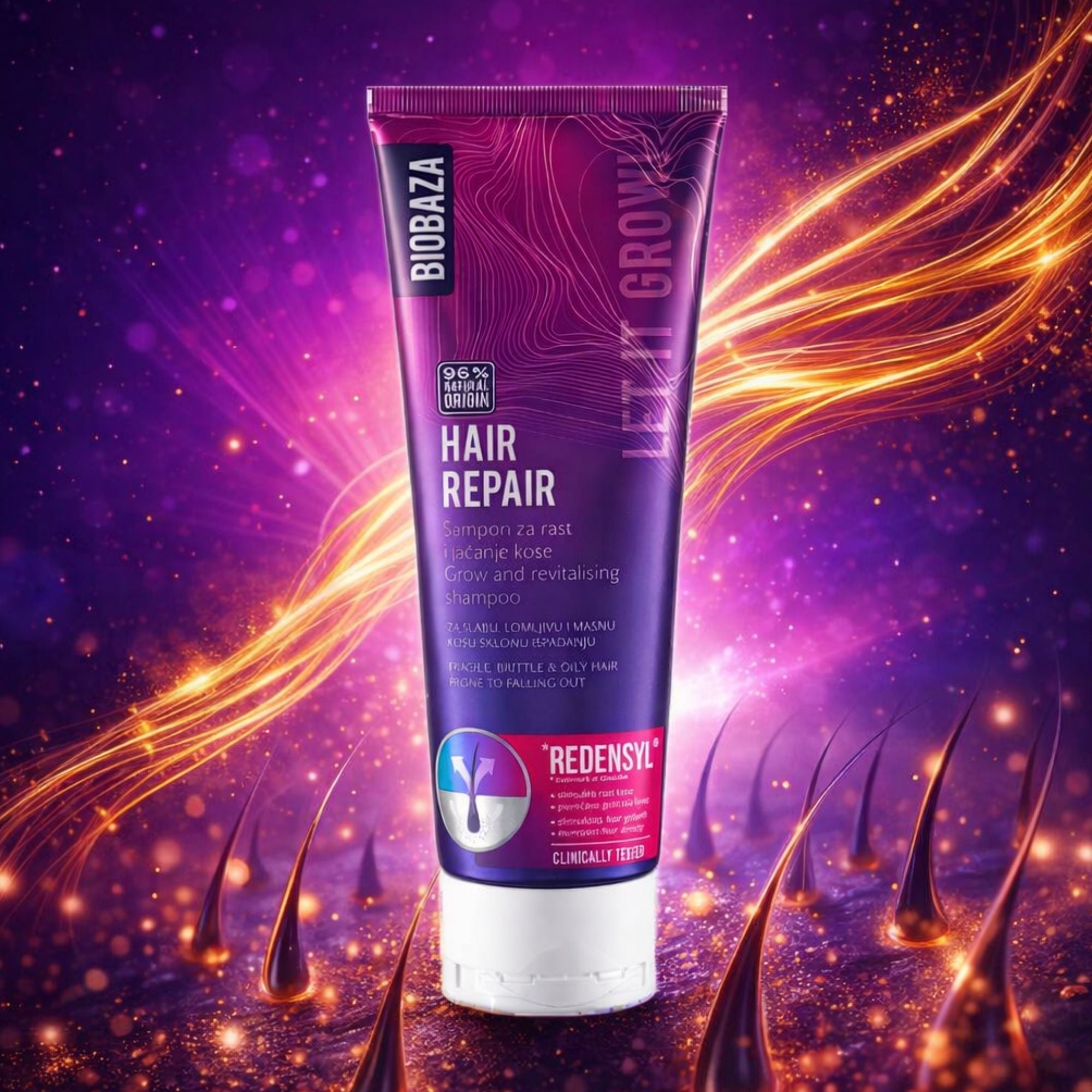 BIOBAZA Hair Repair Shampoo – Für Haarwachstum, Regeneration & kräftigeres Haar
