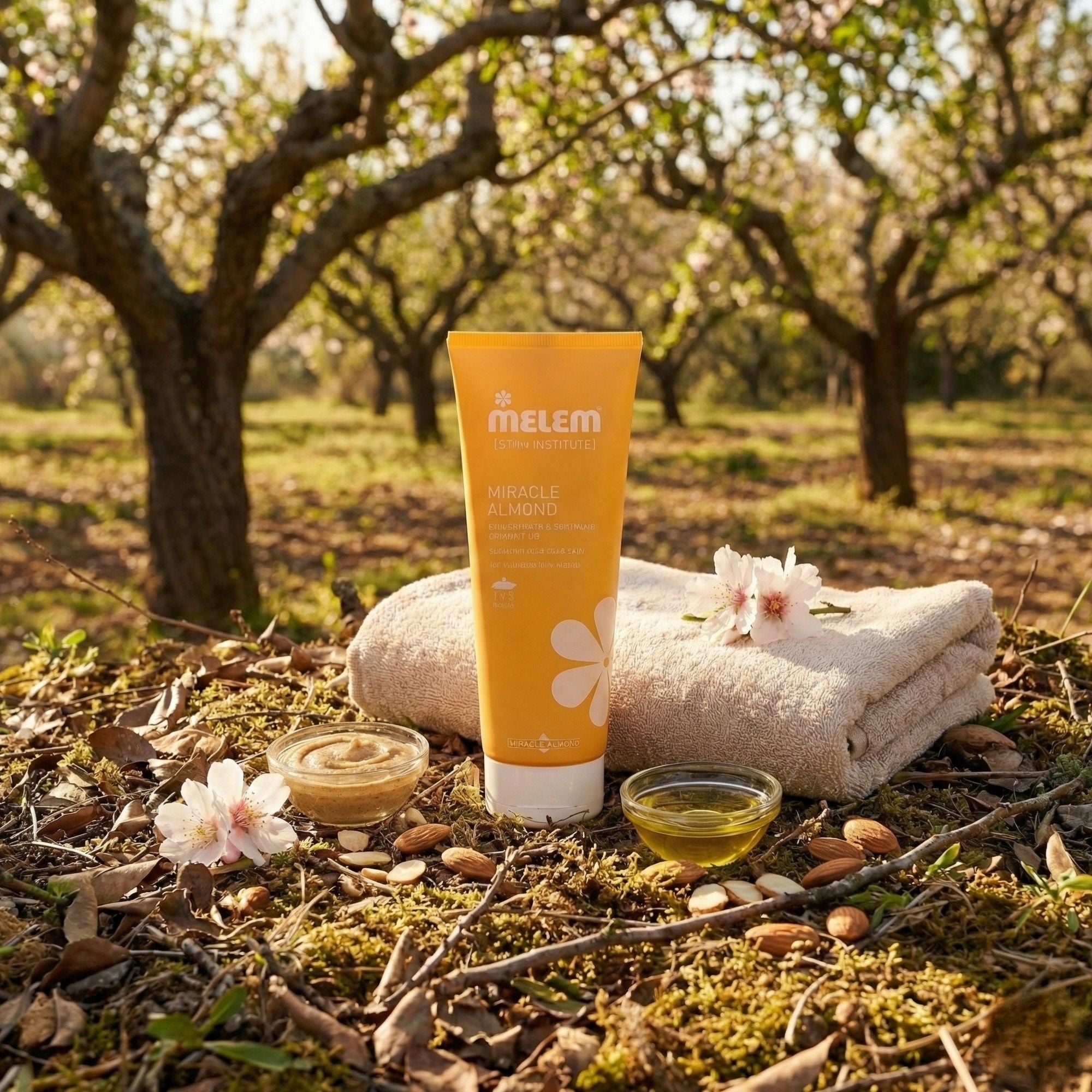 Melem Shower Oil Almond – Nährendes Mandel-Duschöl für trockene & empfindliche Haut