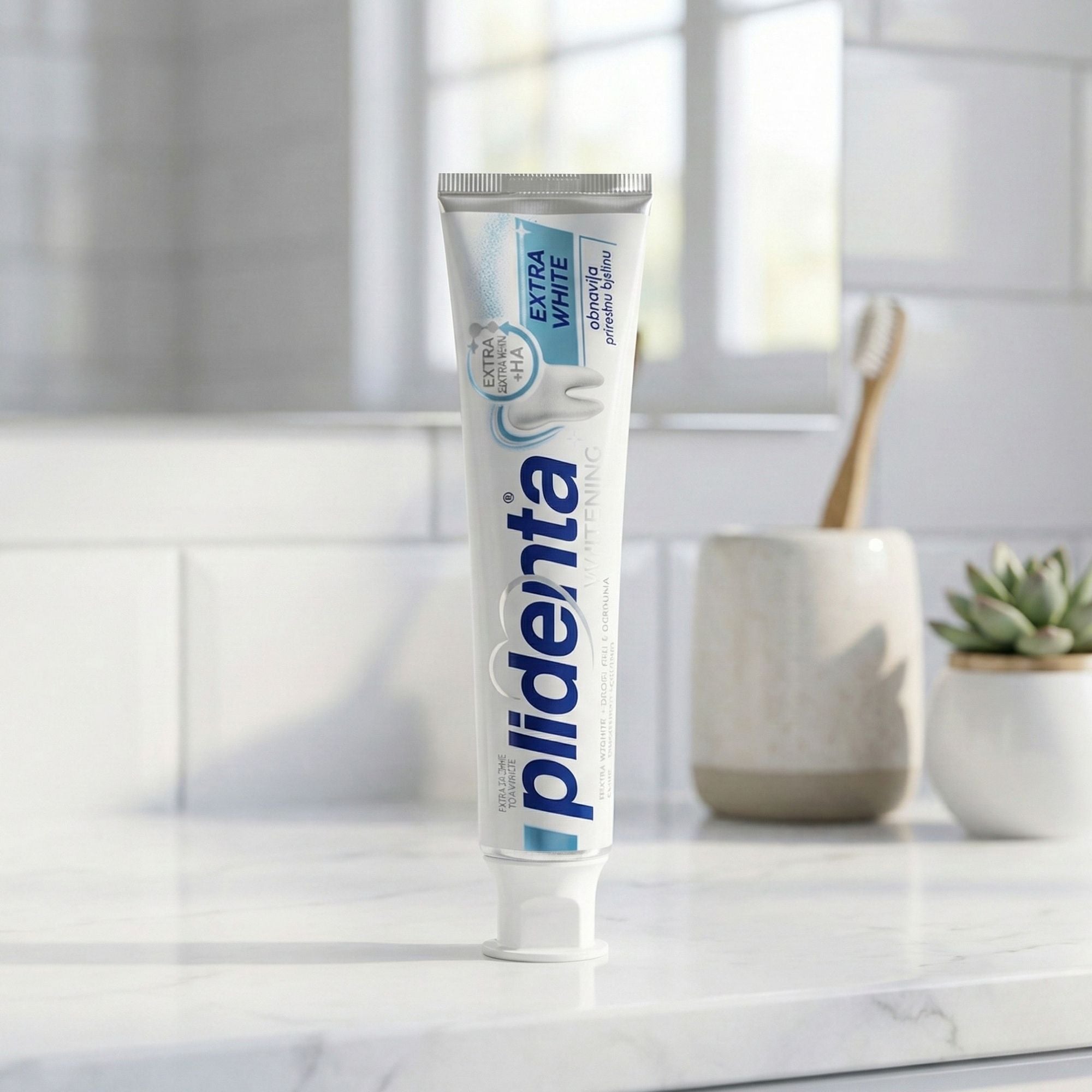 PLIDENTA Extra White Whitening Zahnpasta – Für natürlich weiße und glänzende Zähne