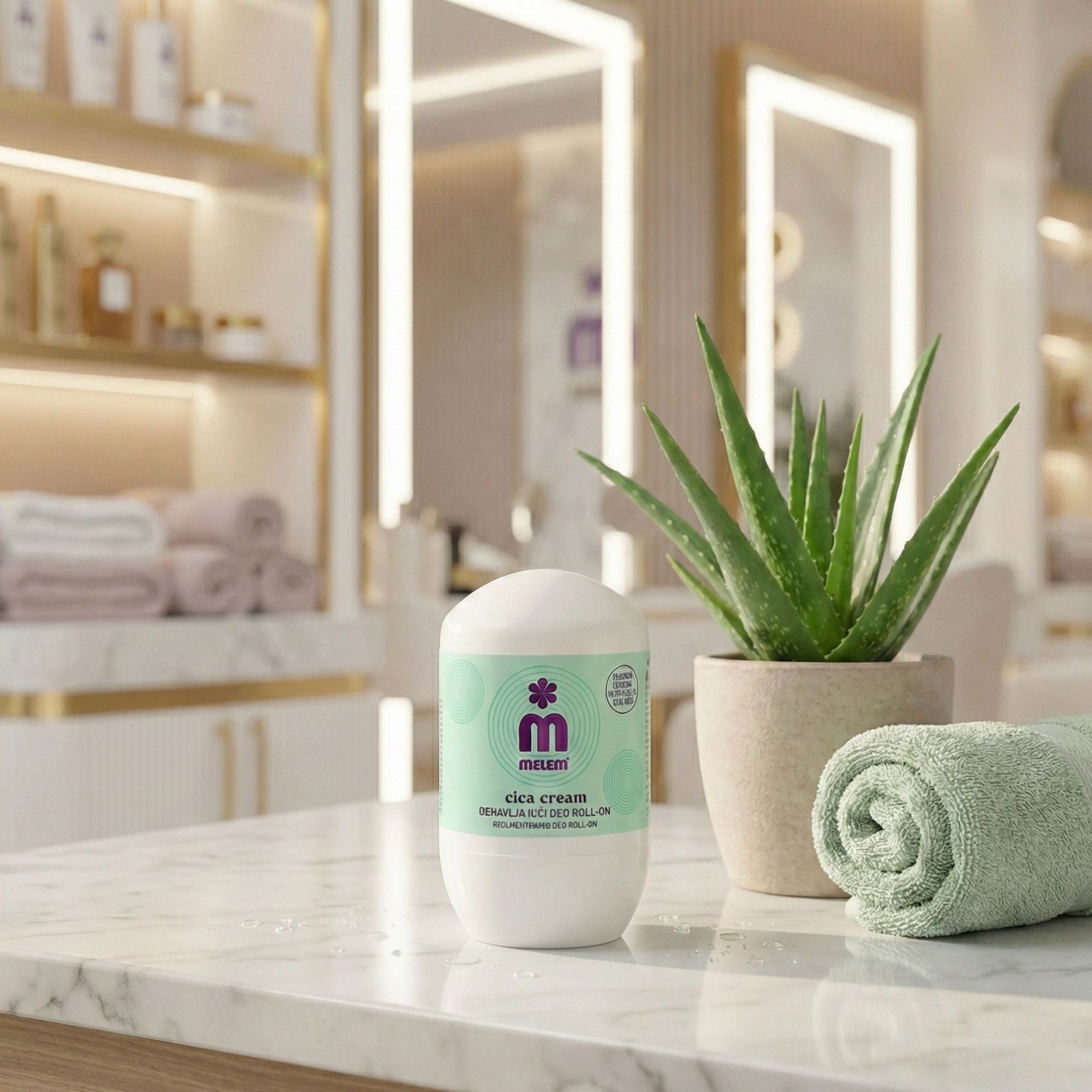 Melem Deo Roll-On Cica Cream – Sanftes Deo für empfindliche & gereizte Achselhaut