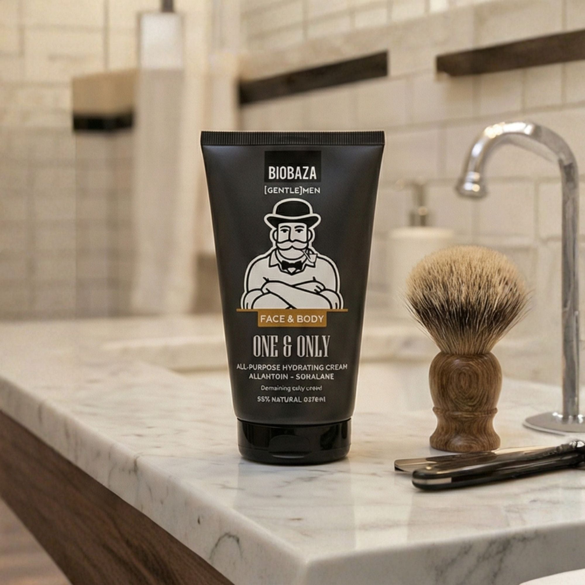 BIOBAZA Men One&Only Pflegecreme – Feuchtigkeitspflege für Gesicht, Hände & Körper