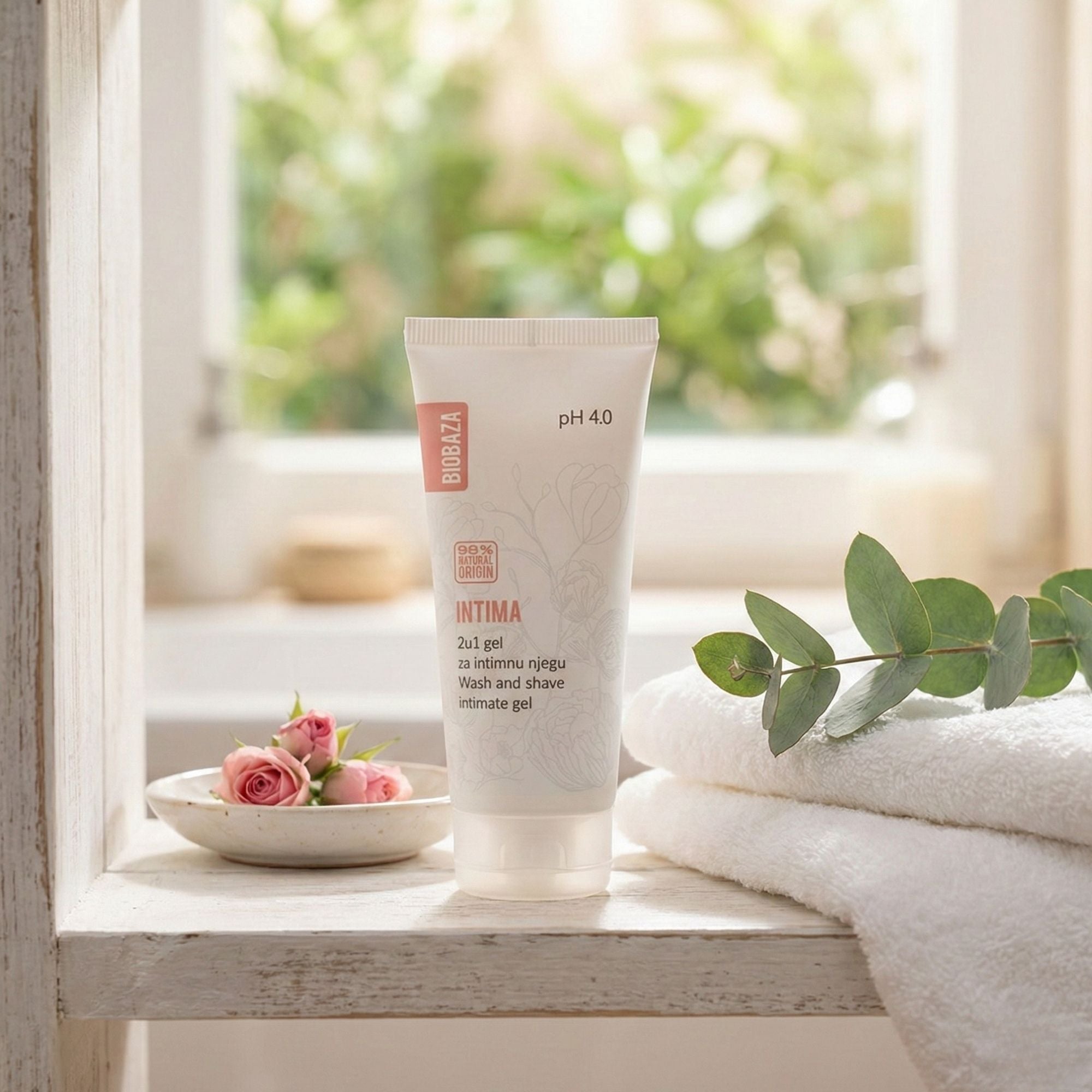 Biobaza Intima Wash & Shave Gel – 2in1 Intim-Waschgel & Rasiergel für empfindliche Haut