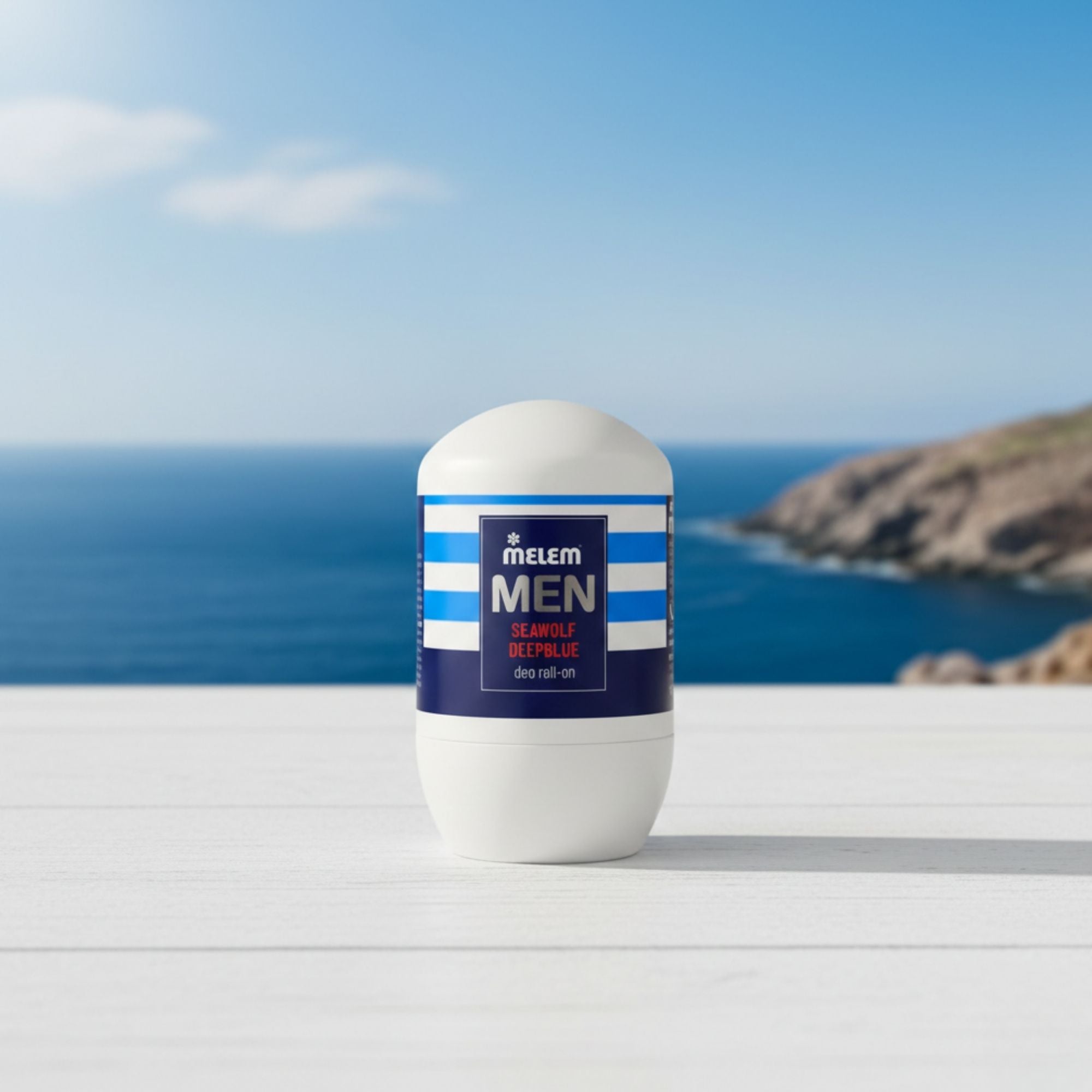 Melem Men Deo Roll-On Seawolf Deep Blue – Herren-Deodorant mit maritim-frischem Duft