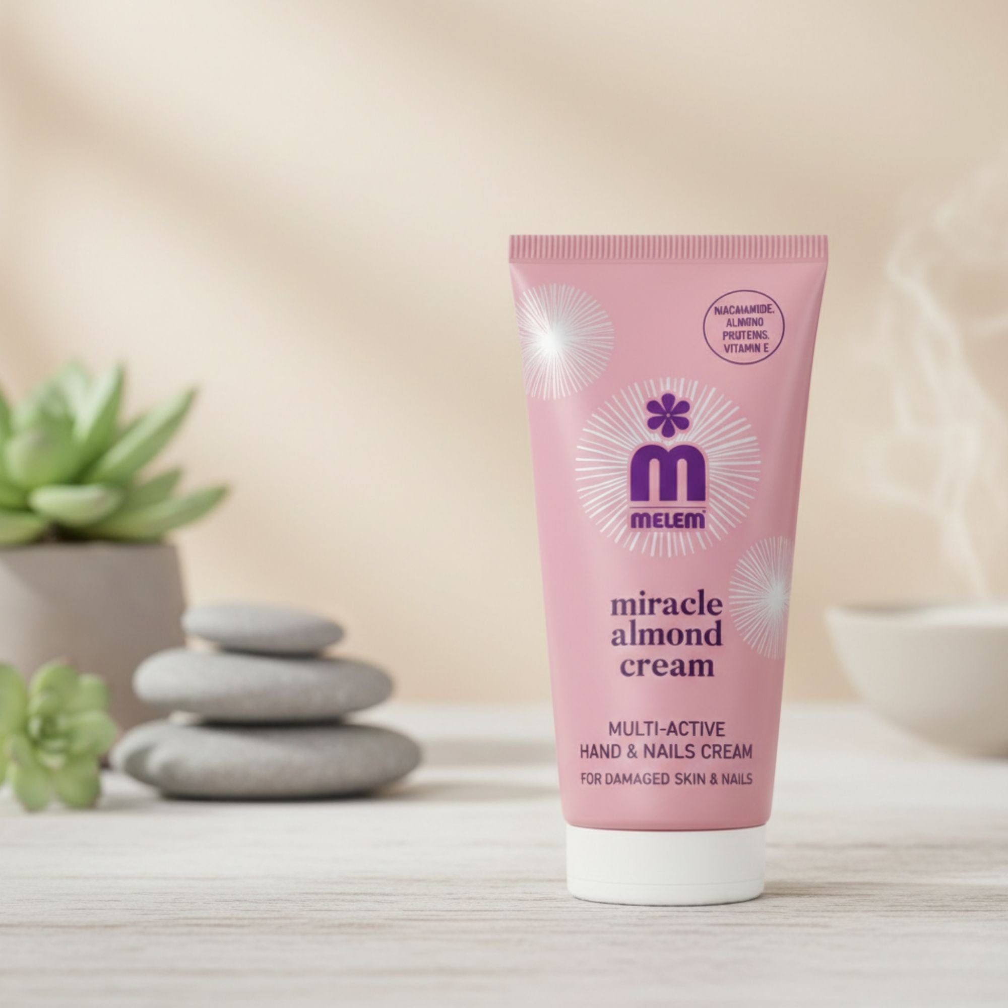 Melem Hand & Nails Cream Miracle – Hand- und Nagelcreme mit Mandelöl für gepflegte Hände & starke Nägel