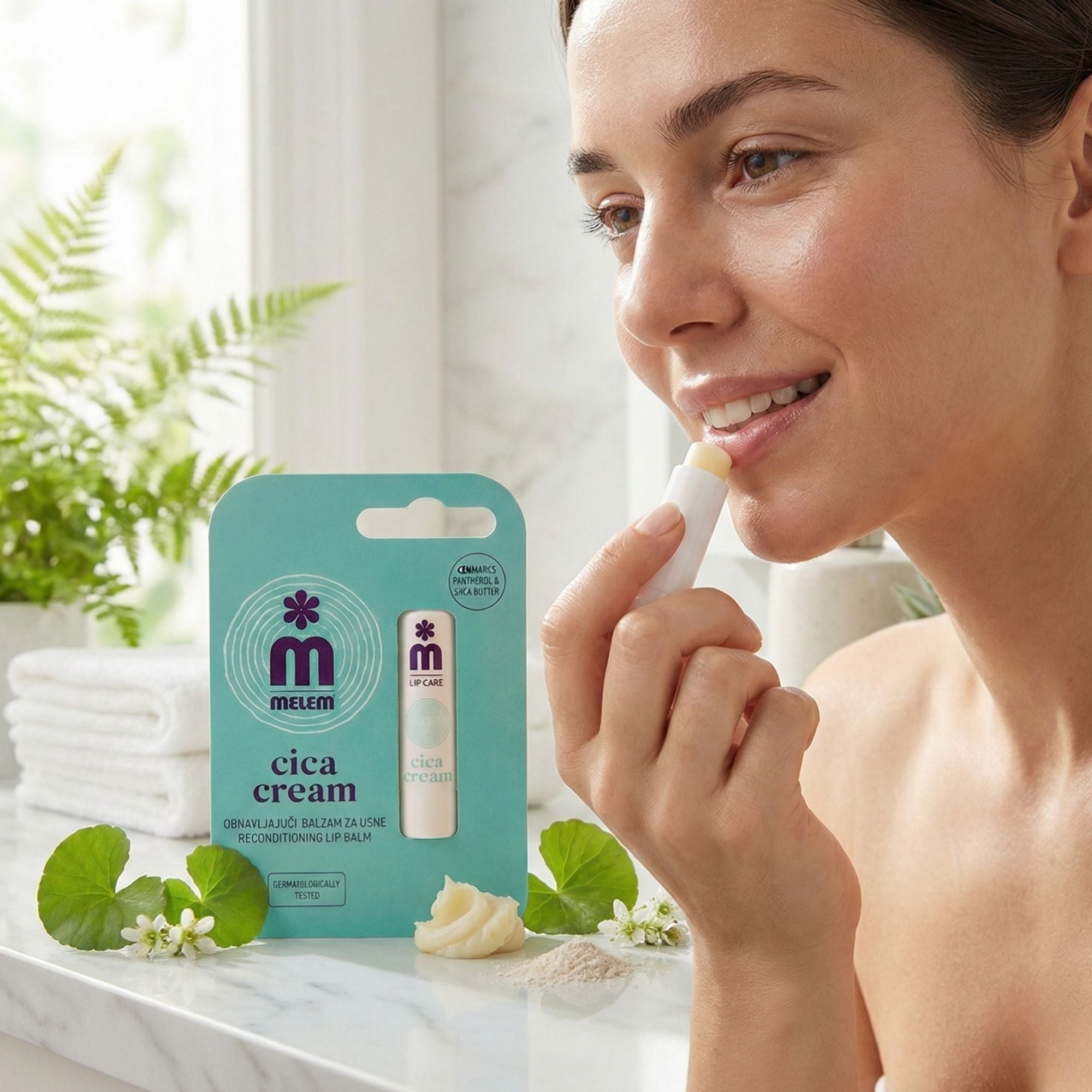 Melem Cica Cream Lippenpflegestift – Regenerierende Lippenpflege für trockene & empfindliche Lippen