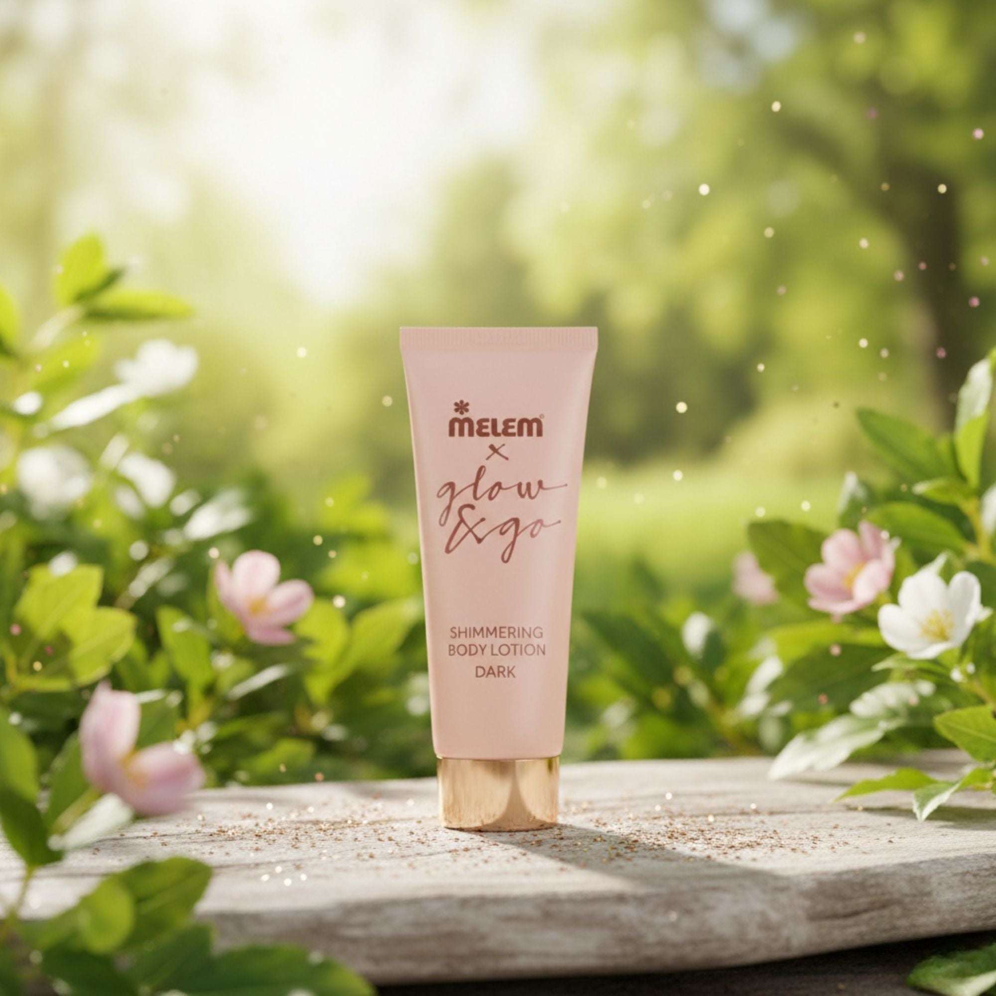 Melem Lotion Glow&Go Dark – Feuchtigkeitsspendende Bodylotion mit Glow-Effekt für dunklere Hauttöne