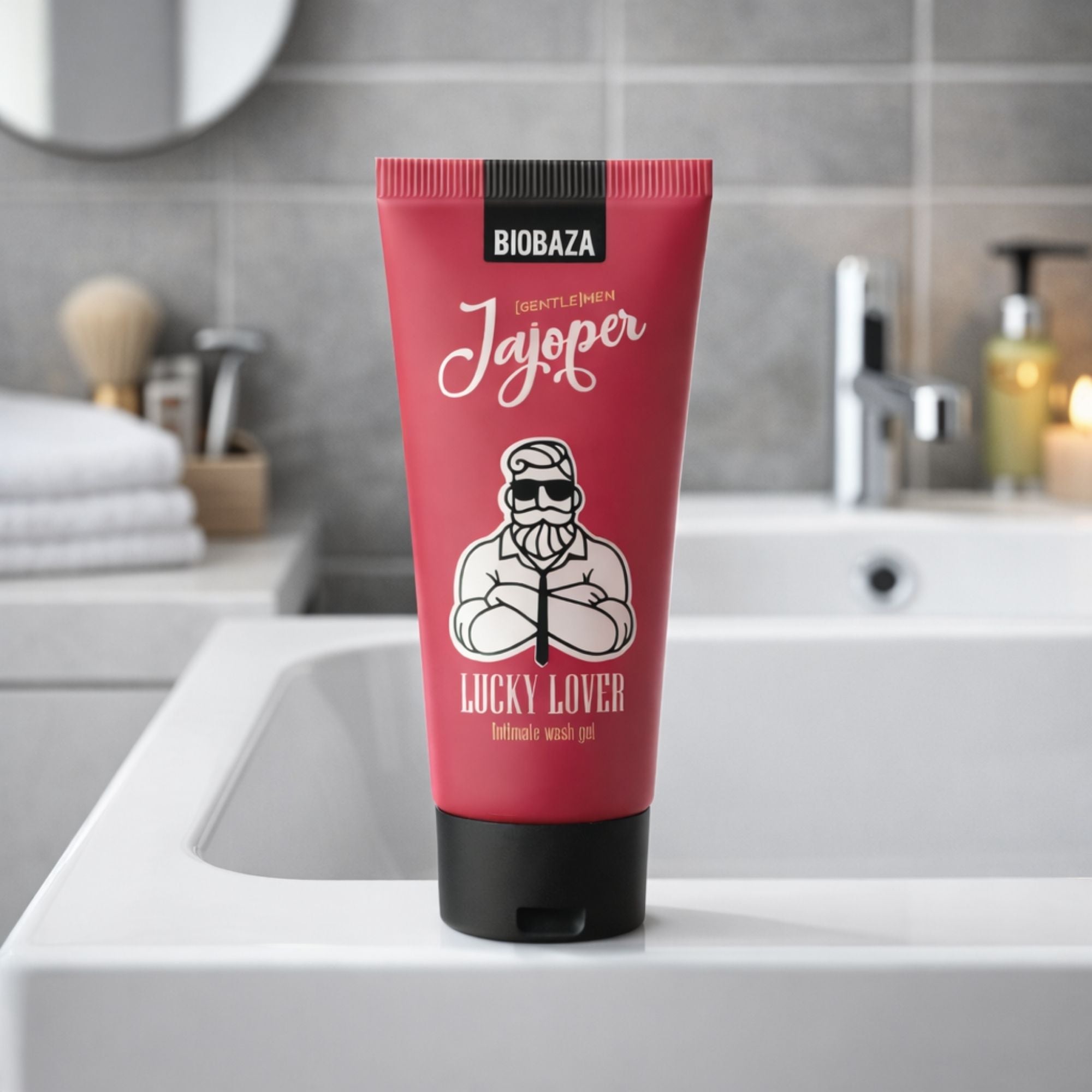 Biobaza Jajoper Lucky Lover Intimwaschgel – Sinnliche Intimpflege für Männer mit charismatischem Duft