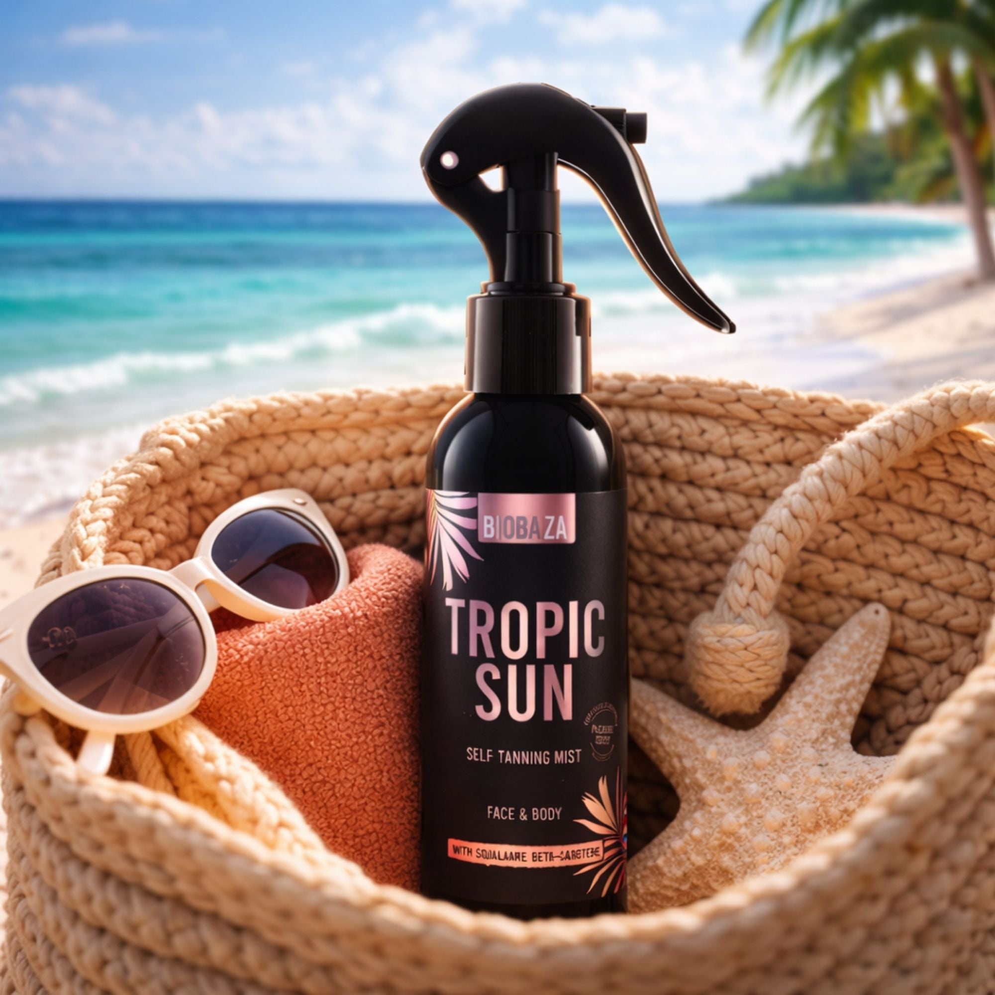 Biobaza Tropic Sun Selbstbräunungsspray – Natürliche Sommerbräune ohne Sonne