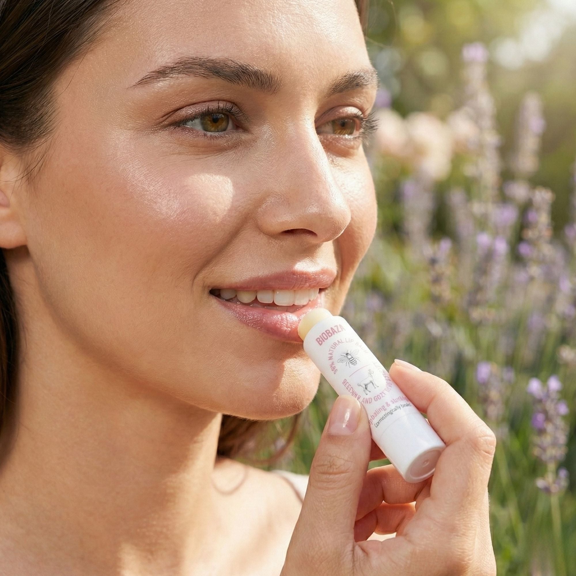 Biobaza Bees & Goats Bee Lippenbalsam – Pflegender Lippenbalsam mit Bienenwachs & Ziegenmilch