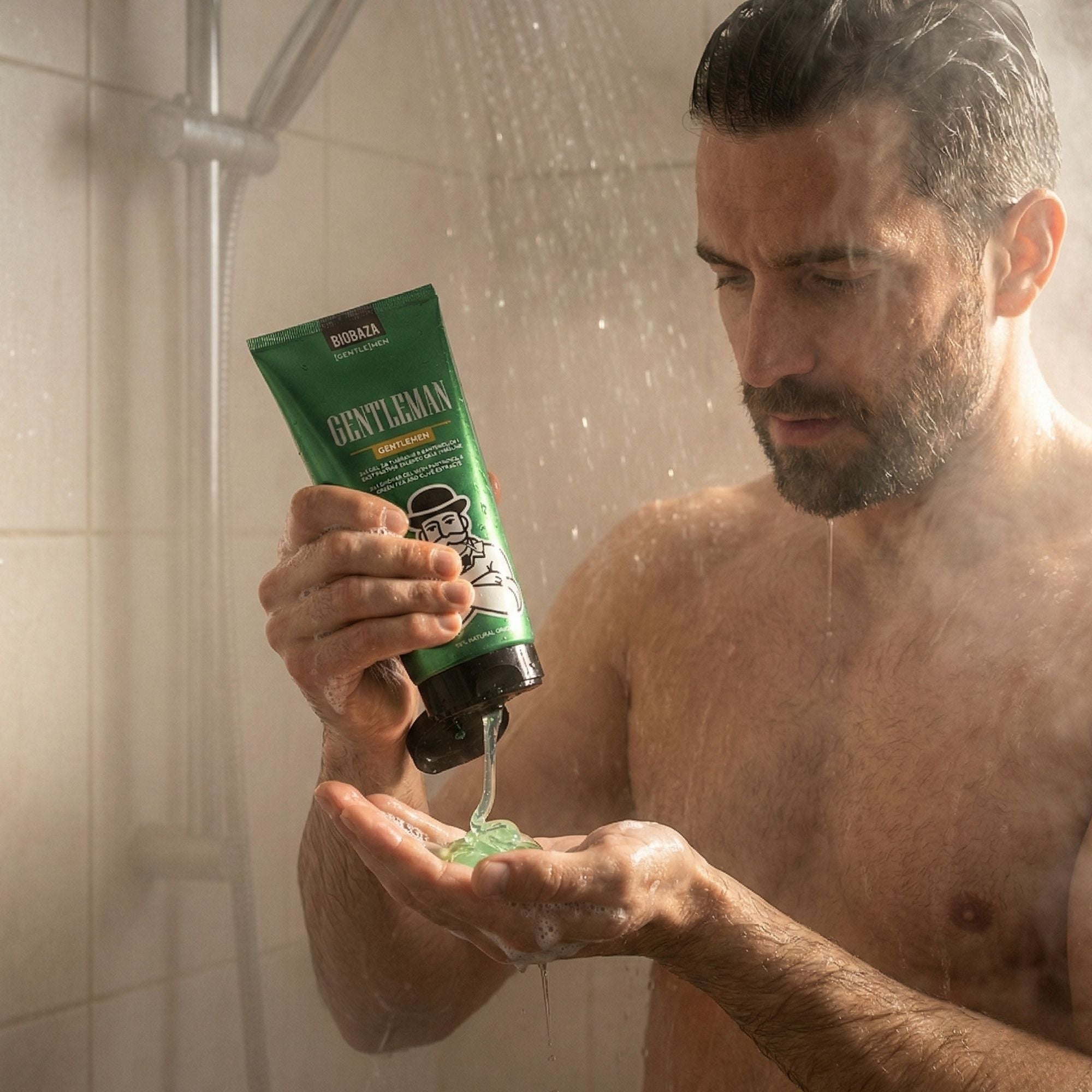 Biobaza Gentleman 2in1 Duschgel für Körper & Haare – Natürliche Pflege für Männer