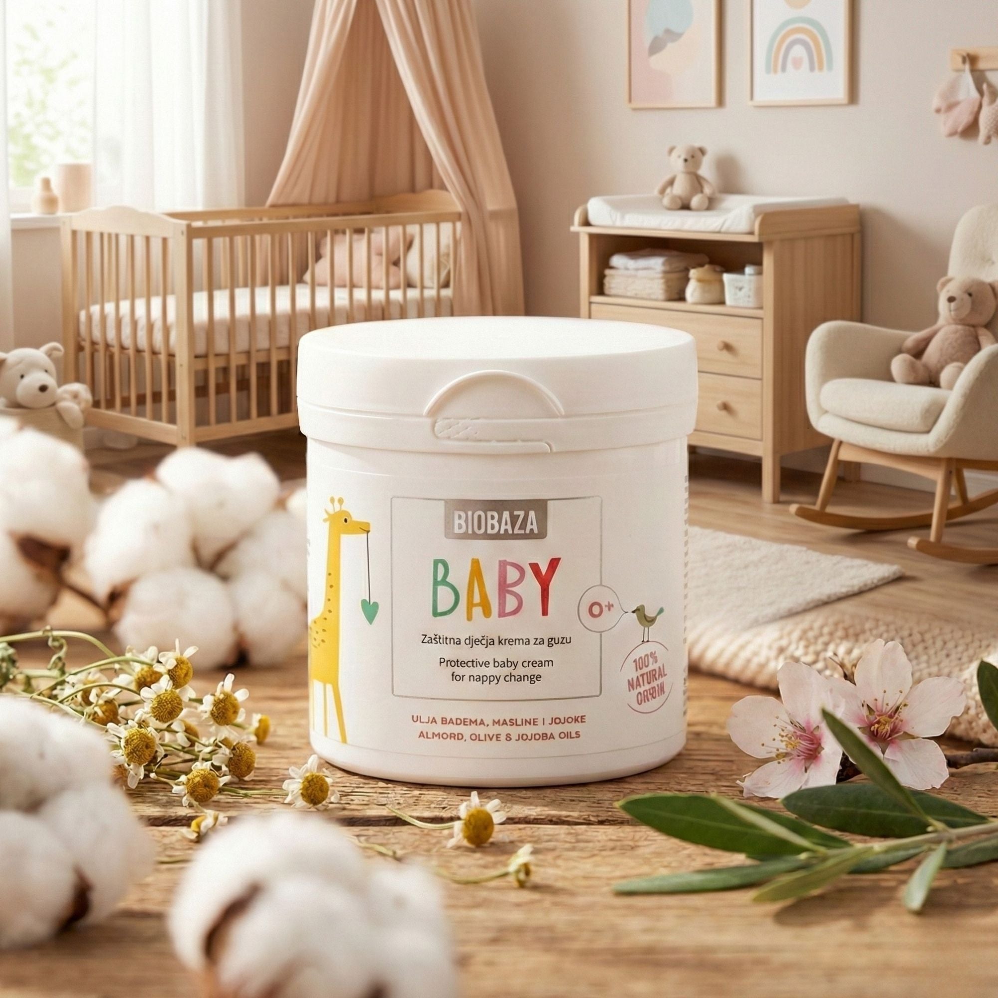 BIOBAZA Baby Protective Cream – Pflegende Windelcreme für empfindliche Babyhaut