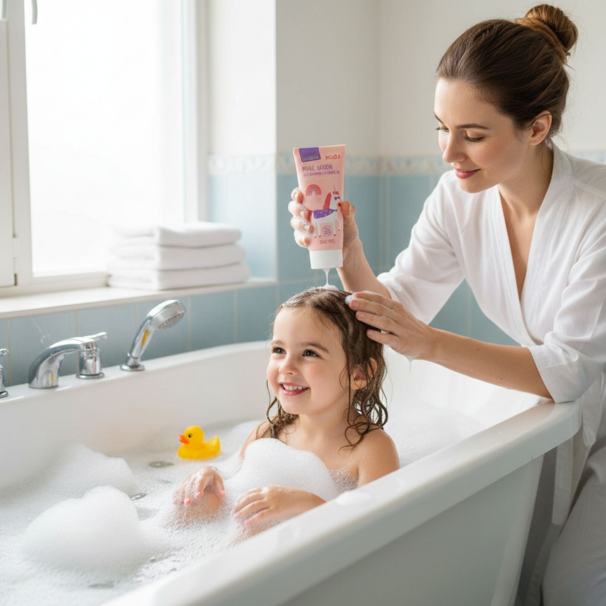 Biobaza Magic Garden 2in1 Body & Hair – Mildes Duschgel & Shampoo für Kinder