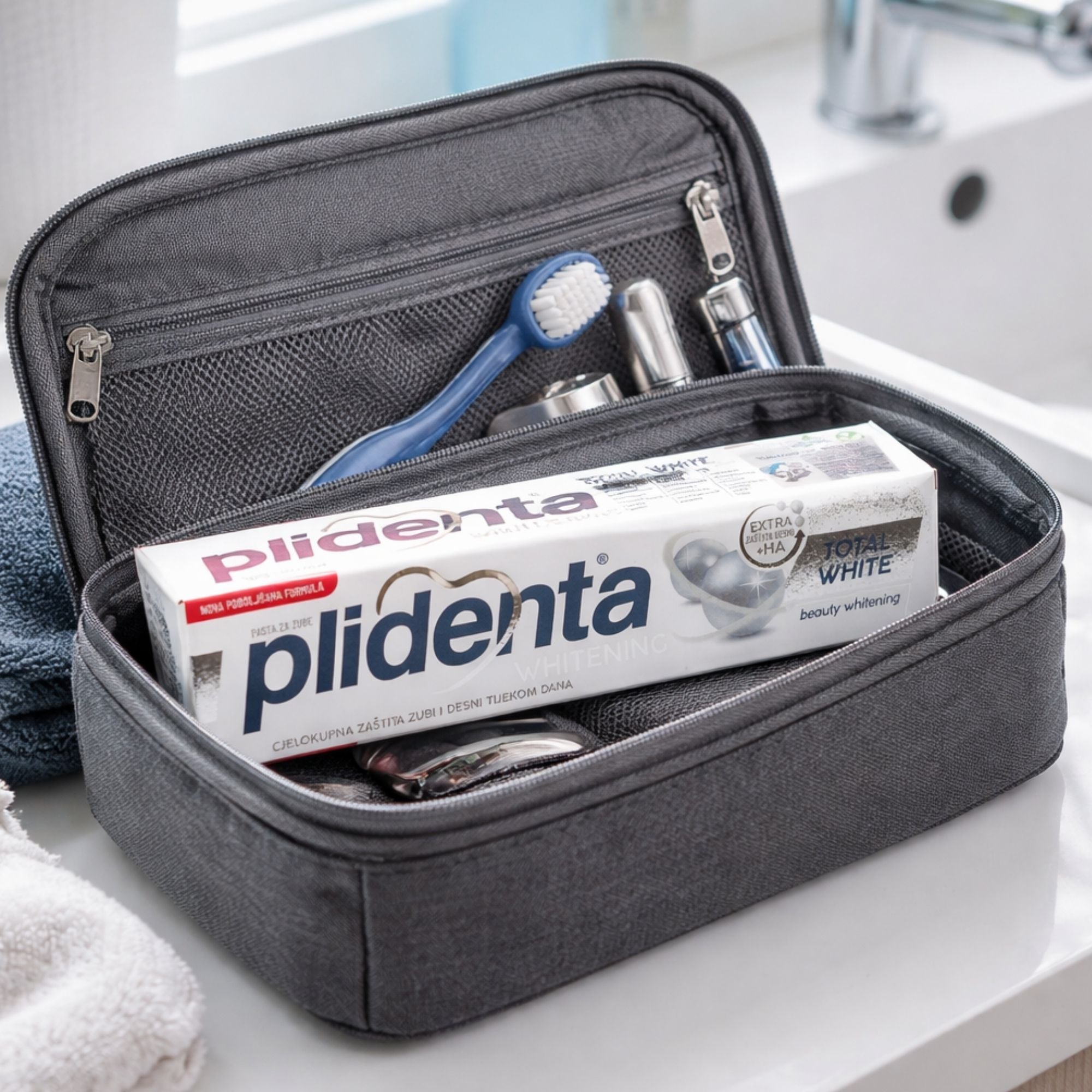 PLIDENTA Total White Whitening Zahnpasta – Für weißere Zähne, starken Zahnschmelz & gesundes Zahnfleisch