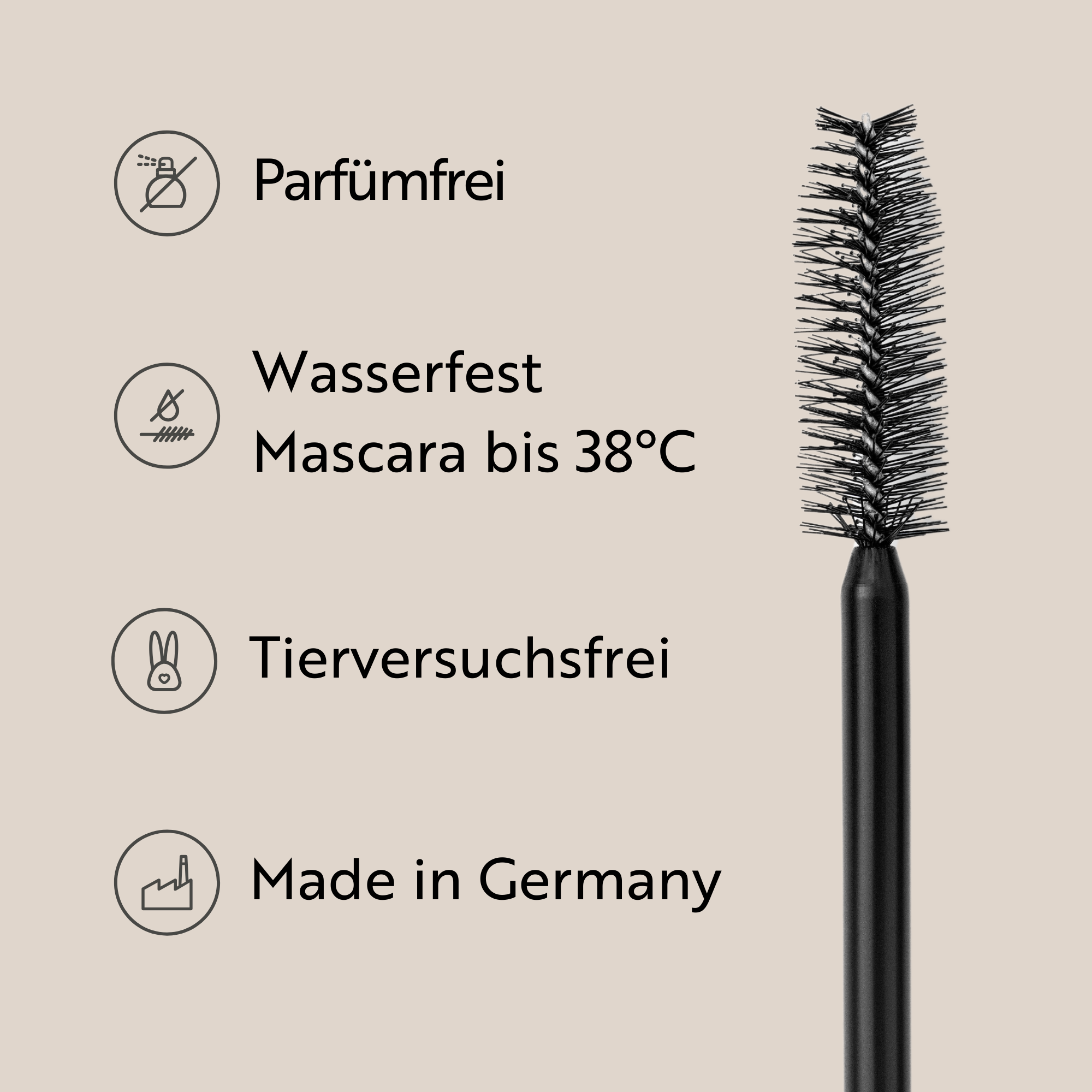 M. Asam Magic Finish 38° Waterproof Mascara deep black