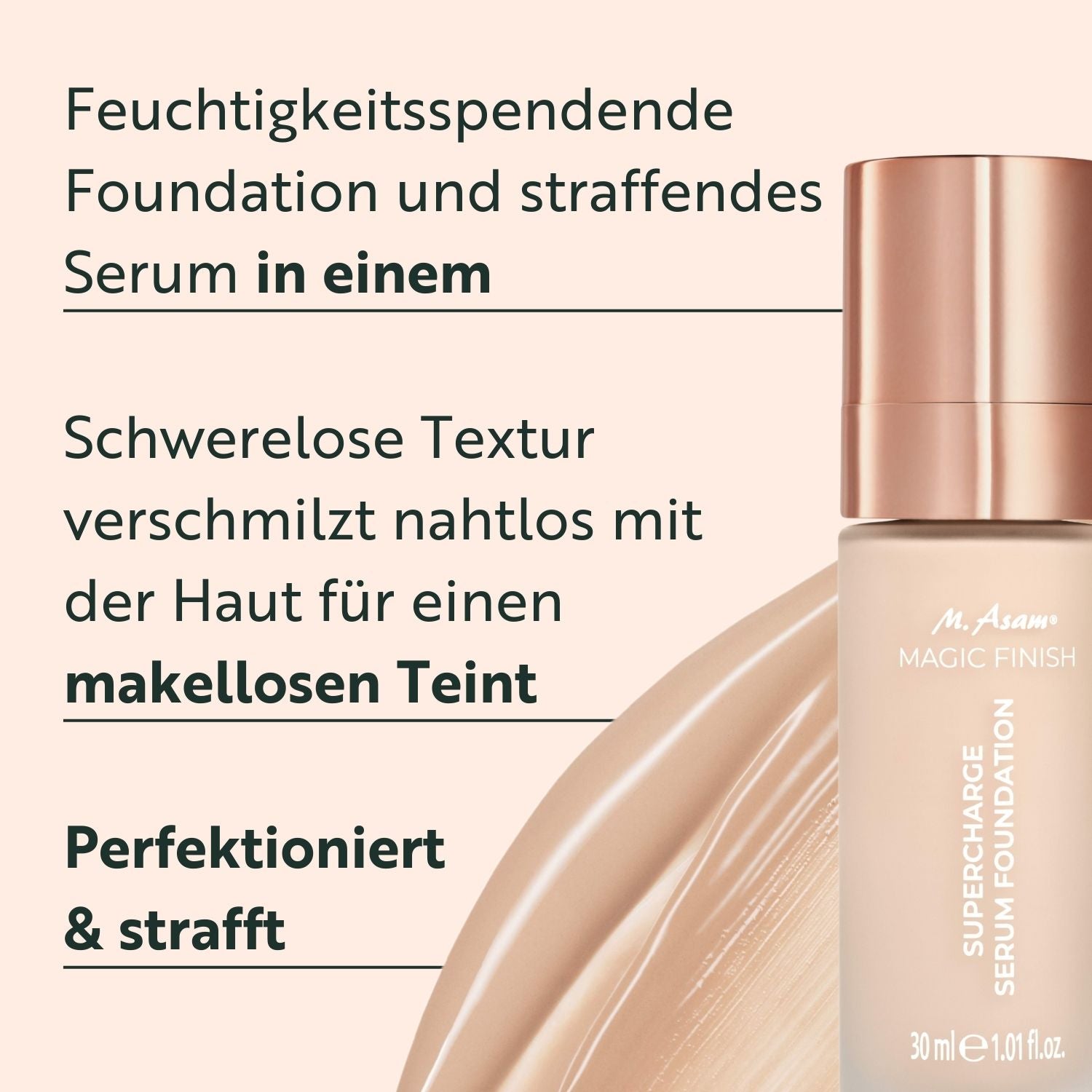 M. Asam Magic Finish Serum Foundation - Soft Ivory